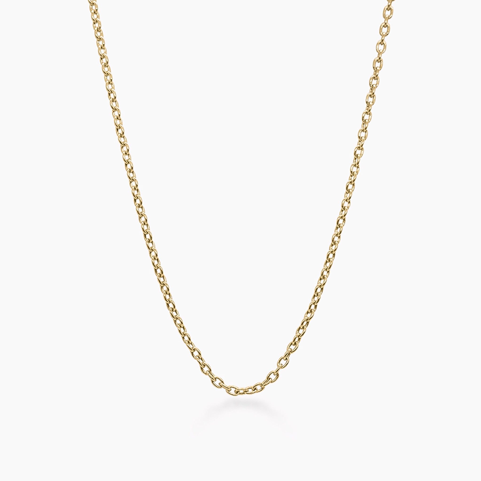 14K YELLOW GOLD ROLO CHAIN -2MM