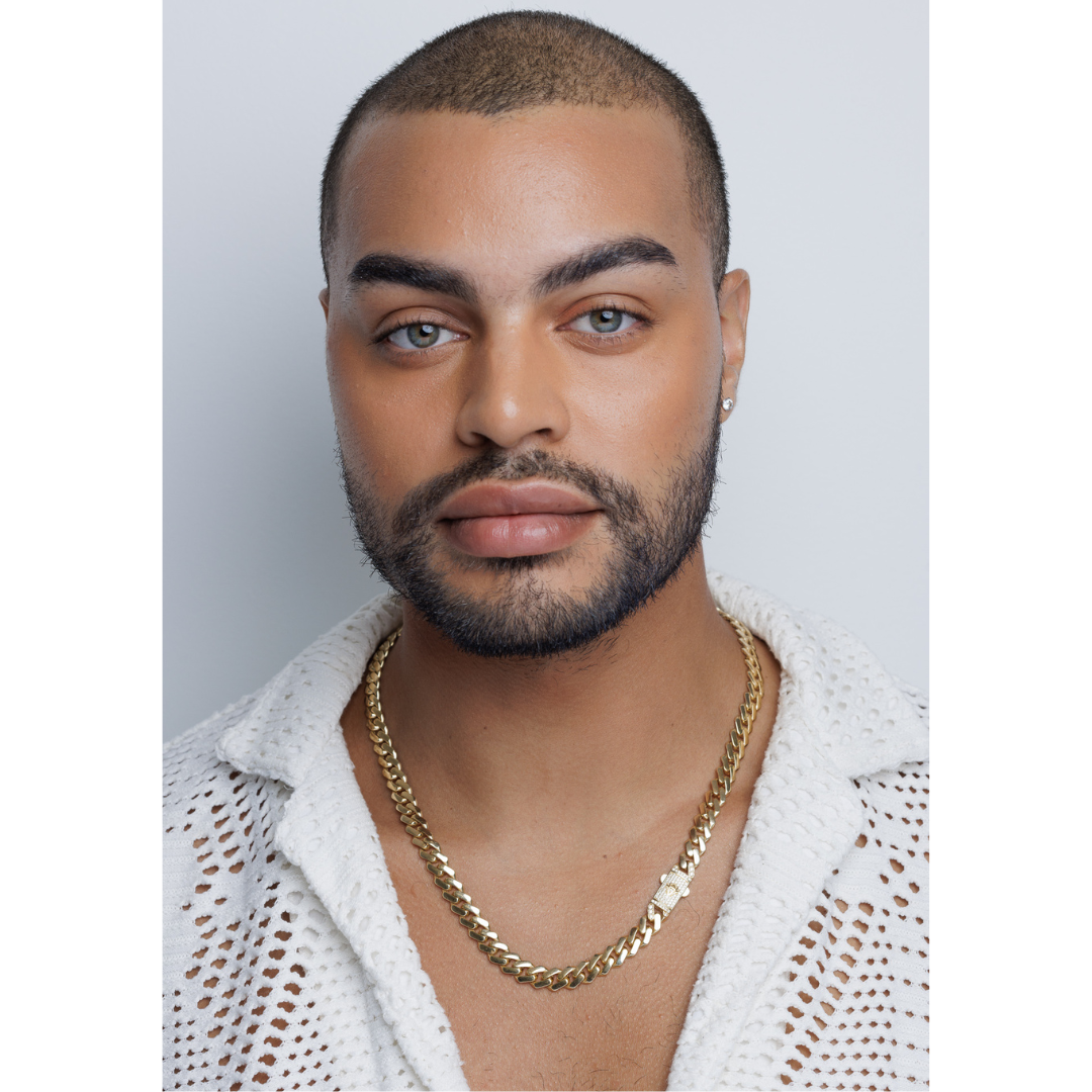 14K YELLOW GOLD MONACO CHAIN WITH ICE LOCK -10 MM