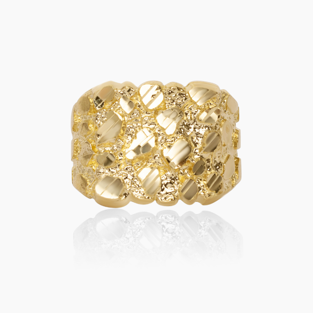 10K YELLOW GOLD ORIGINAL NUGGET RING