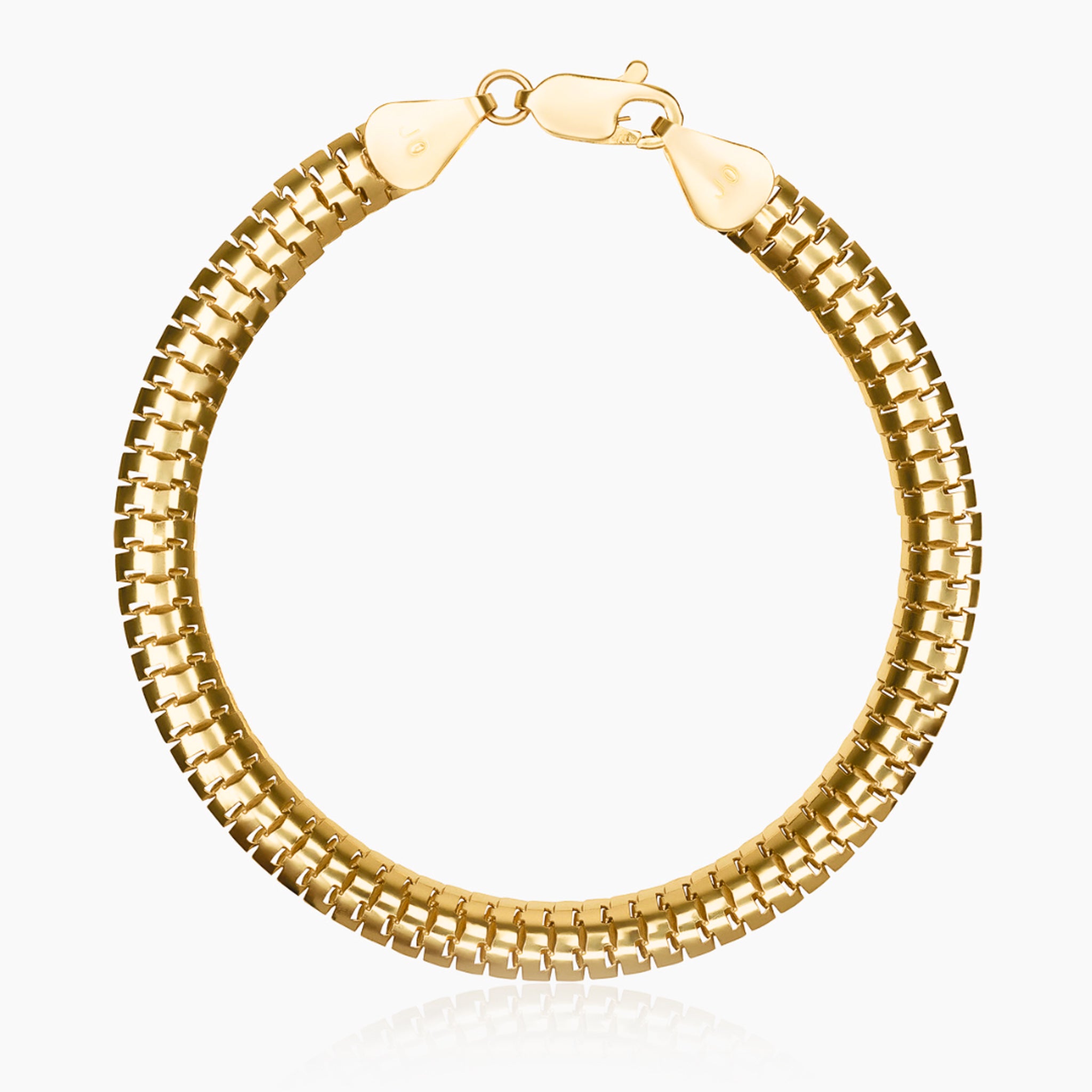 10K YELLOW GOLD SNAKE BRACELET -5.5MM