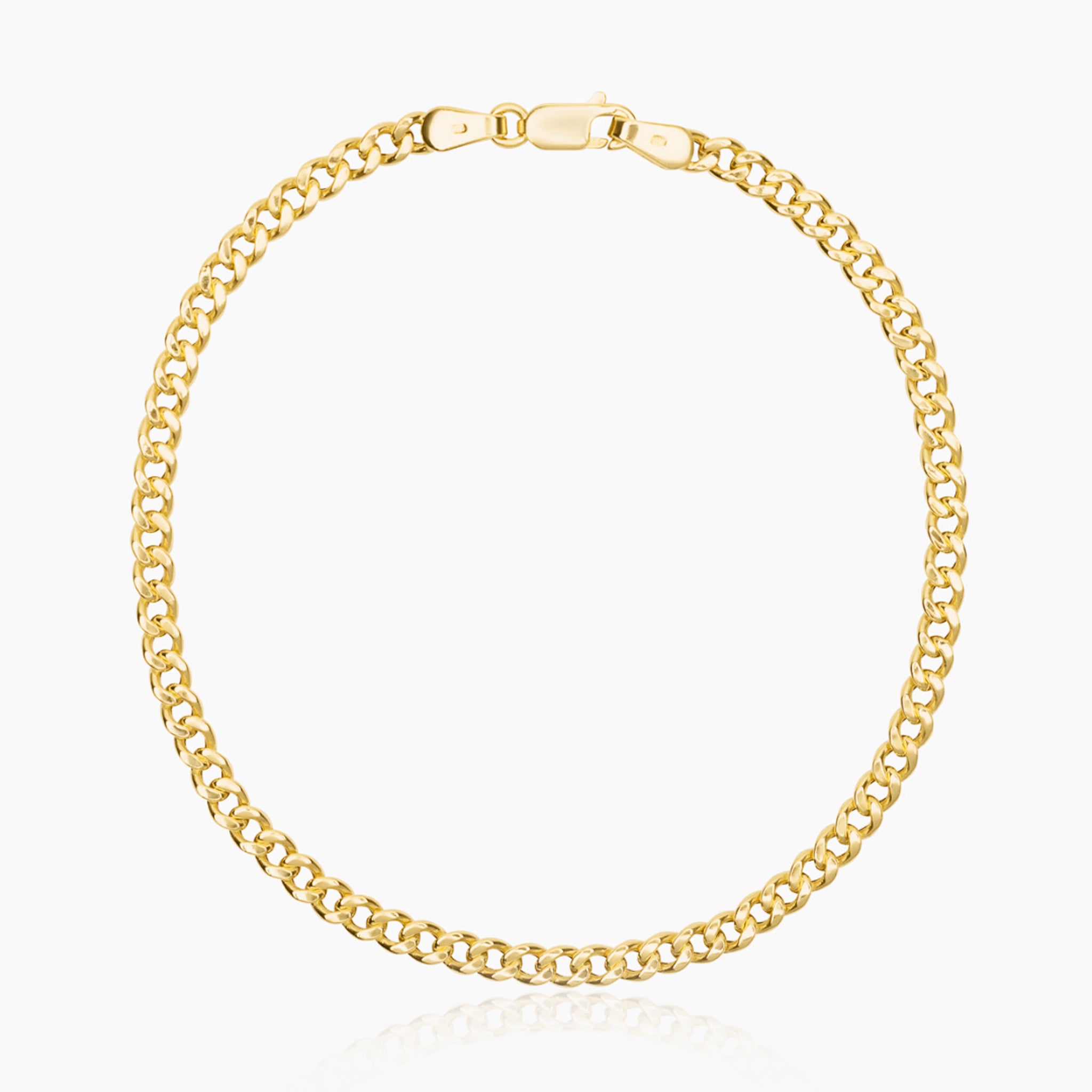14K YELLOW GOLD MIAMI CUBAN BRACELET -3MM