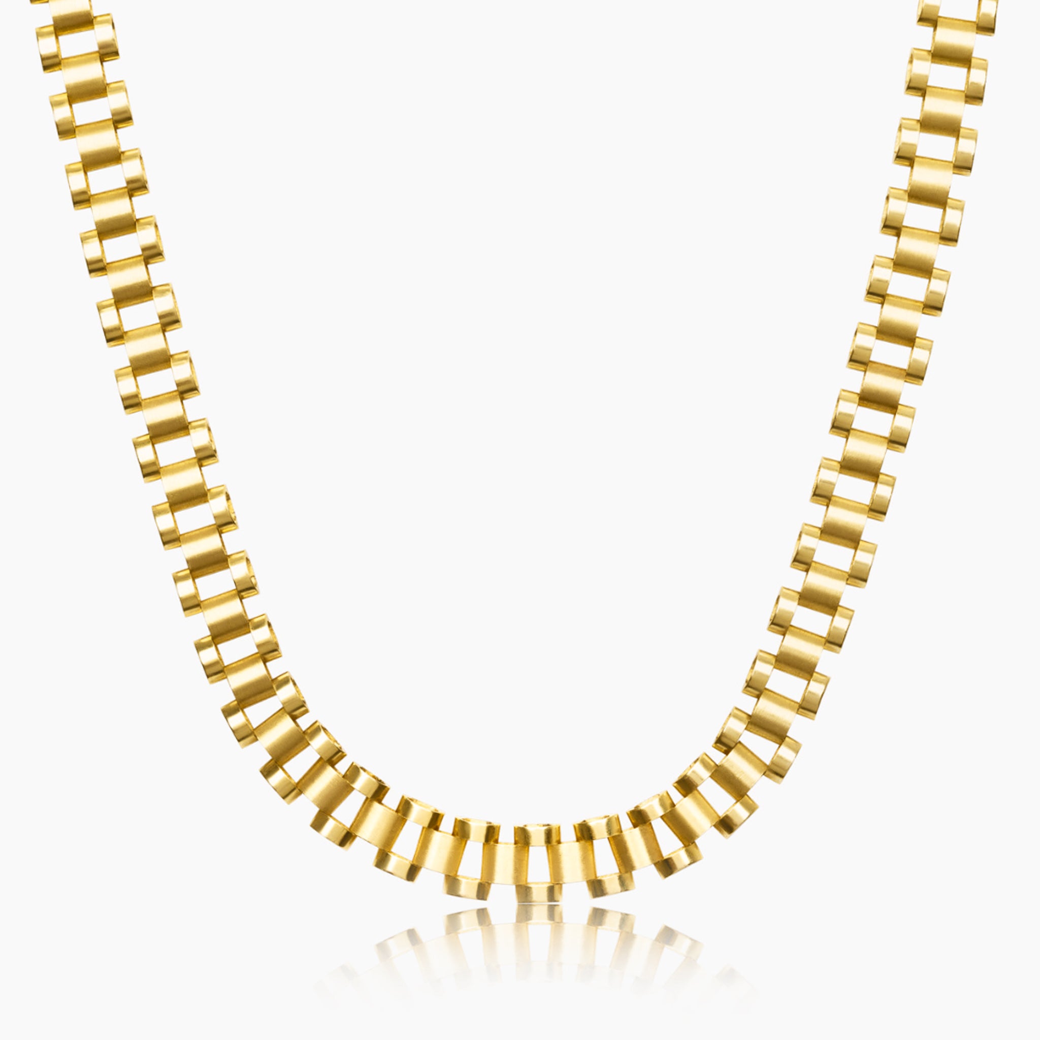 10K YELLOW GOLD ROLLEY CHAIN -8MM
