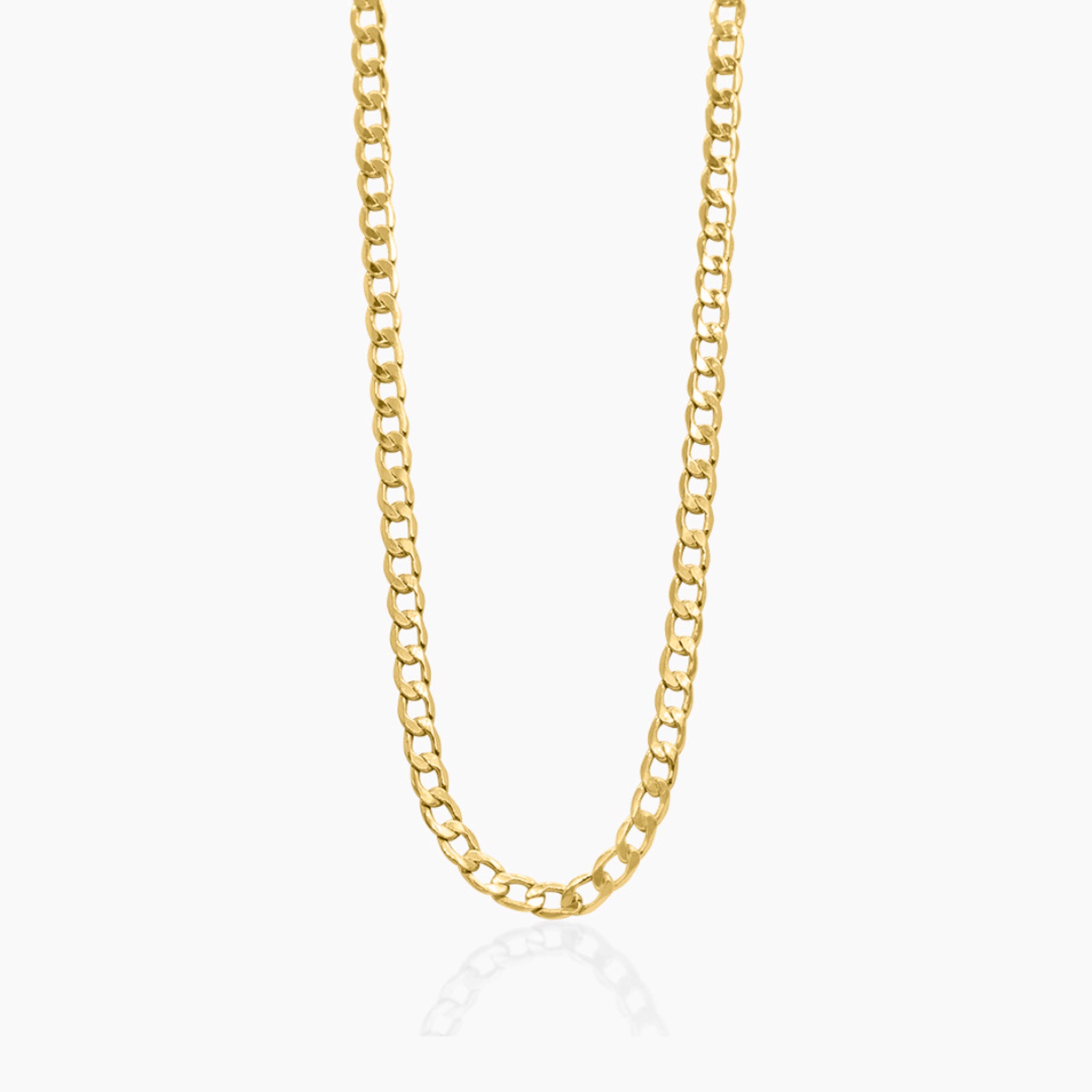 14K YELLOW GOLD CUBAN CHAIN -2MM