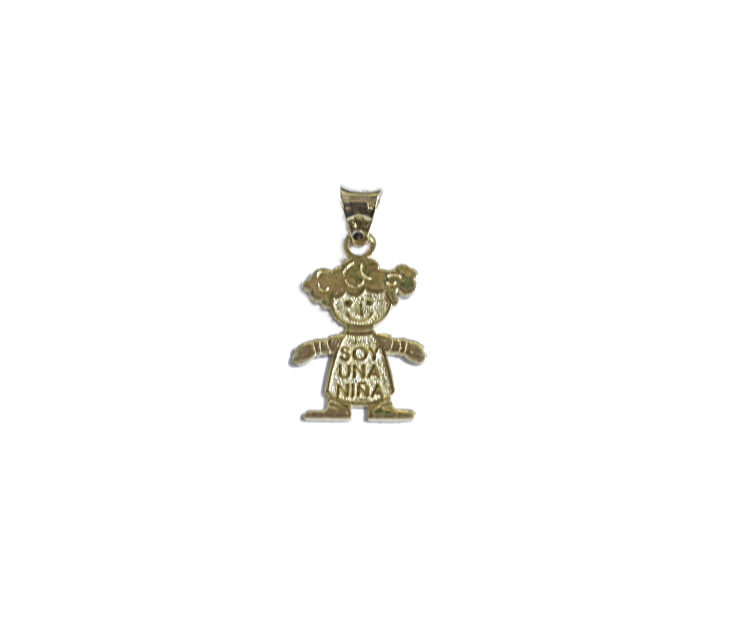 14K YELLOW GOLD SOY NIÑA PENDANT