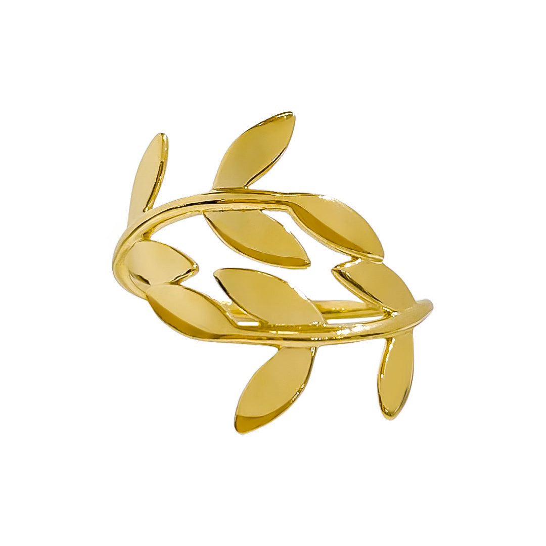 14K YELLOW GOLD VINE WRAP RING