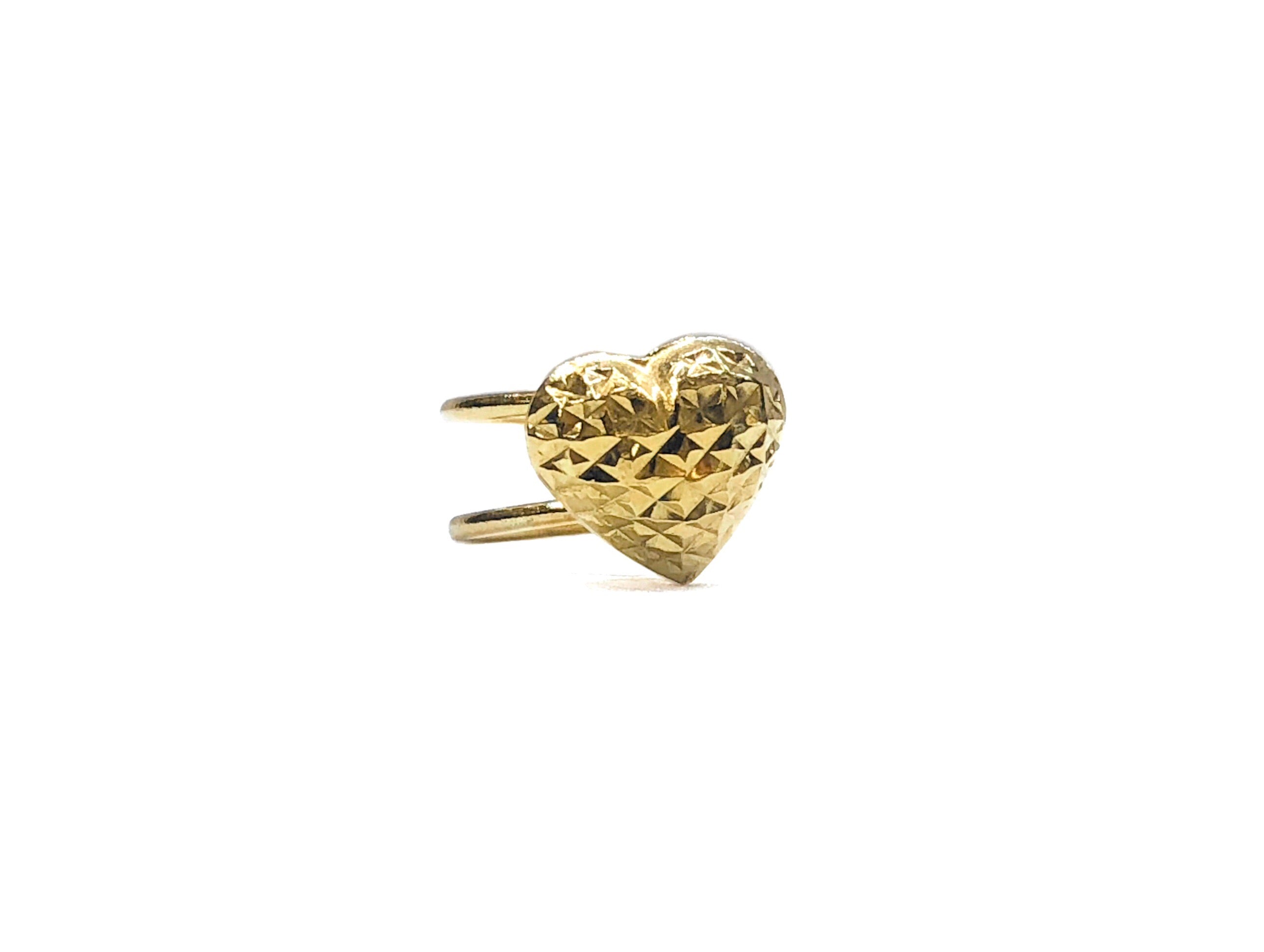 14K YELLOW GOLD LOVESTRUCK EAR CUFF