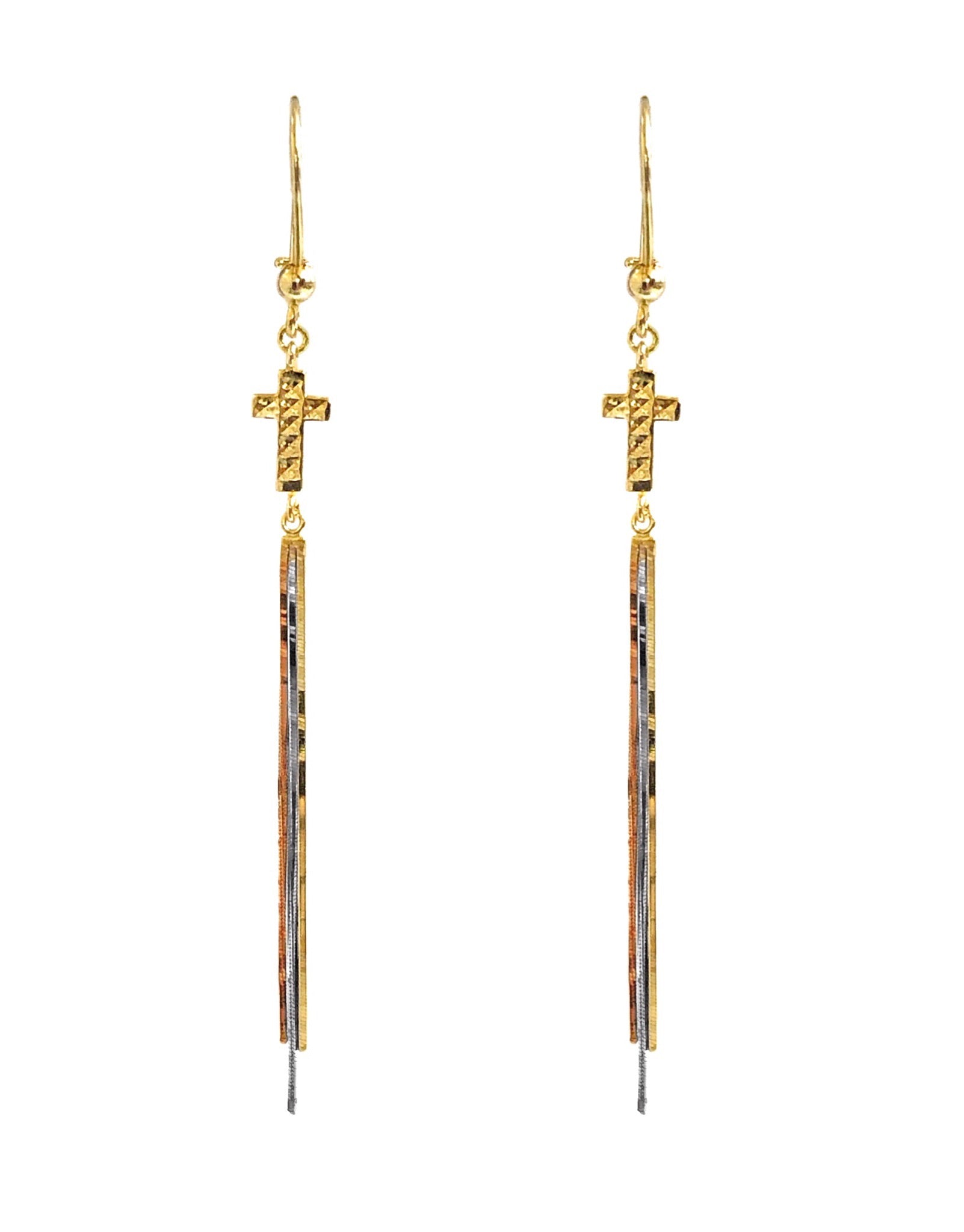 FAITH DROP EARRINGS -TRI COLOR