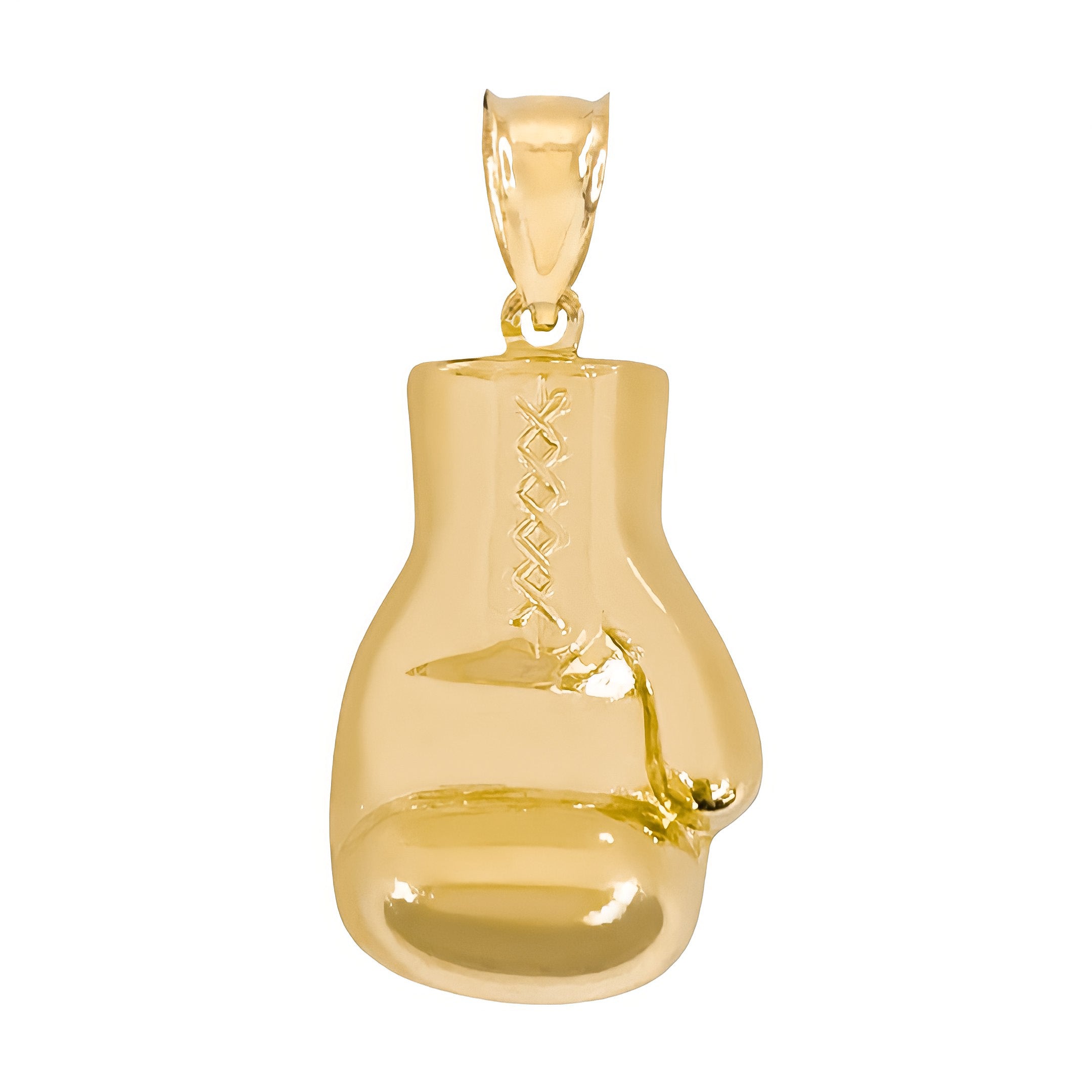 10K YELLOW GOLD BOXING GLOVE PENDANT
