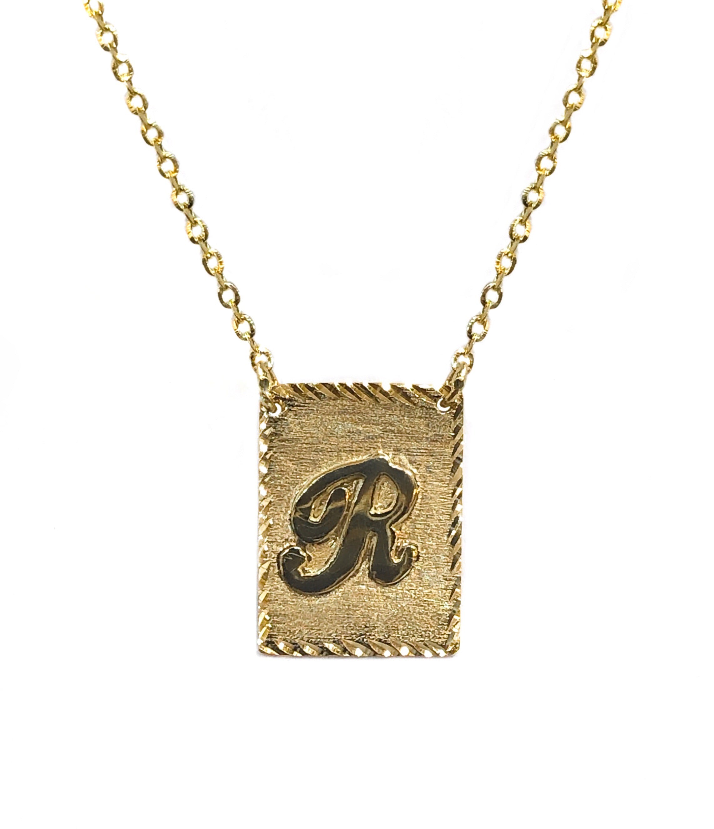 14K YELLOW GOLD ESCAPULARIO NECKLACE