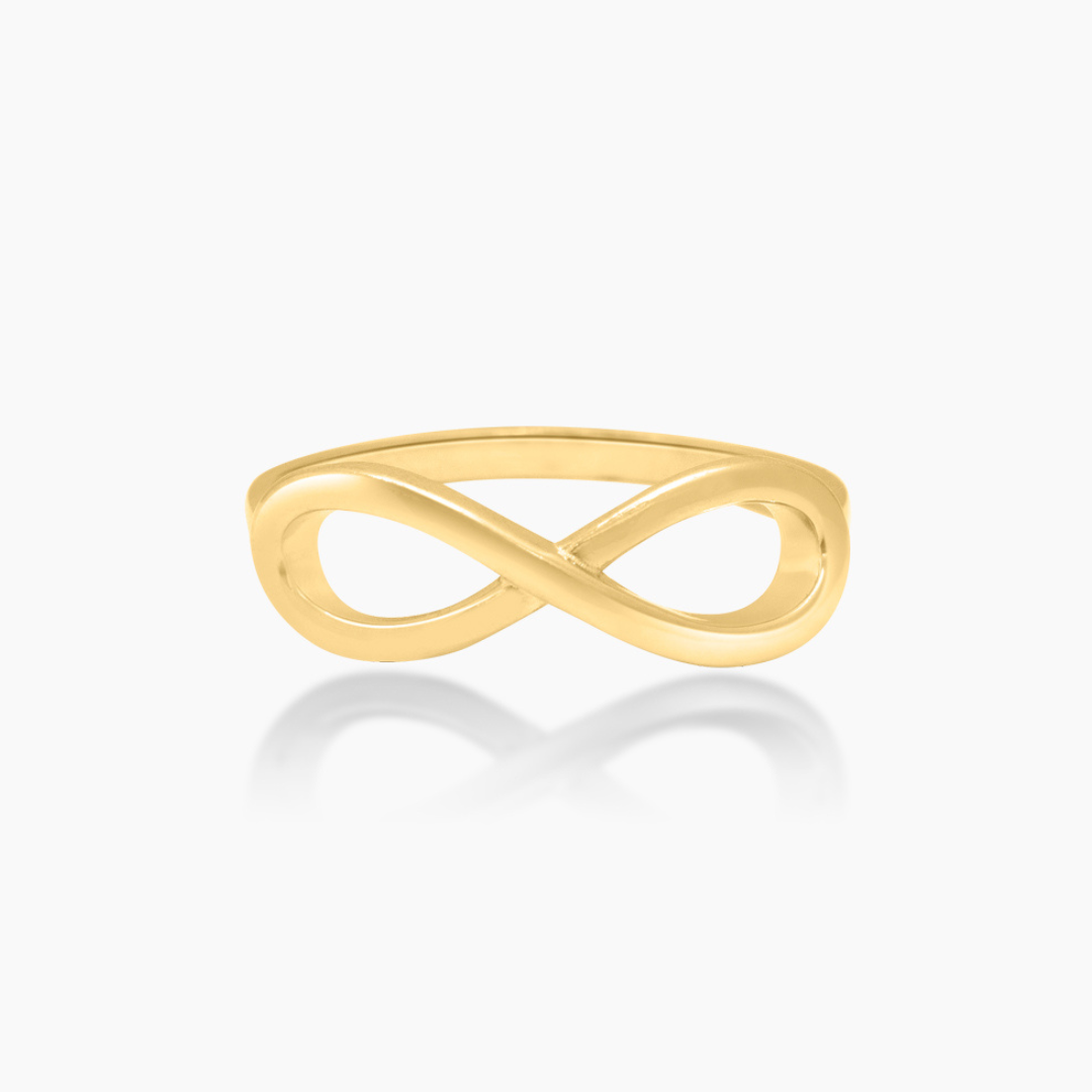 14K YELLOW GOLD INFINITY EVERMORE RING