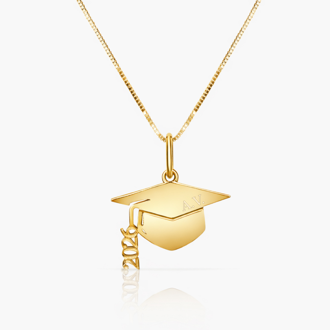 14K YELLOW GOLD 2026 TASSEL CAP NECKLACE