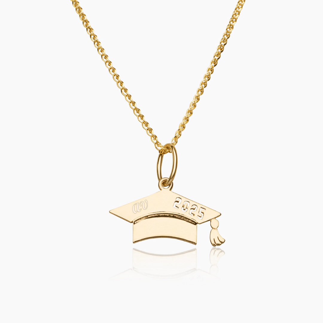 14K YELLOW GOLD LIMITLESS GRADUATION CAP NECKLACE -2025