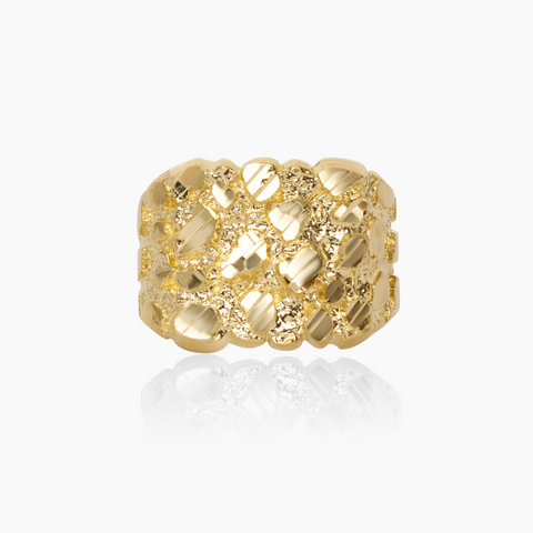 10K YELLOW GOLD ORIGINAL NUGGET RING Patty Q s Jewelry Inc