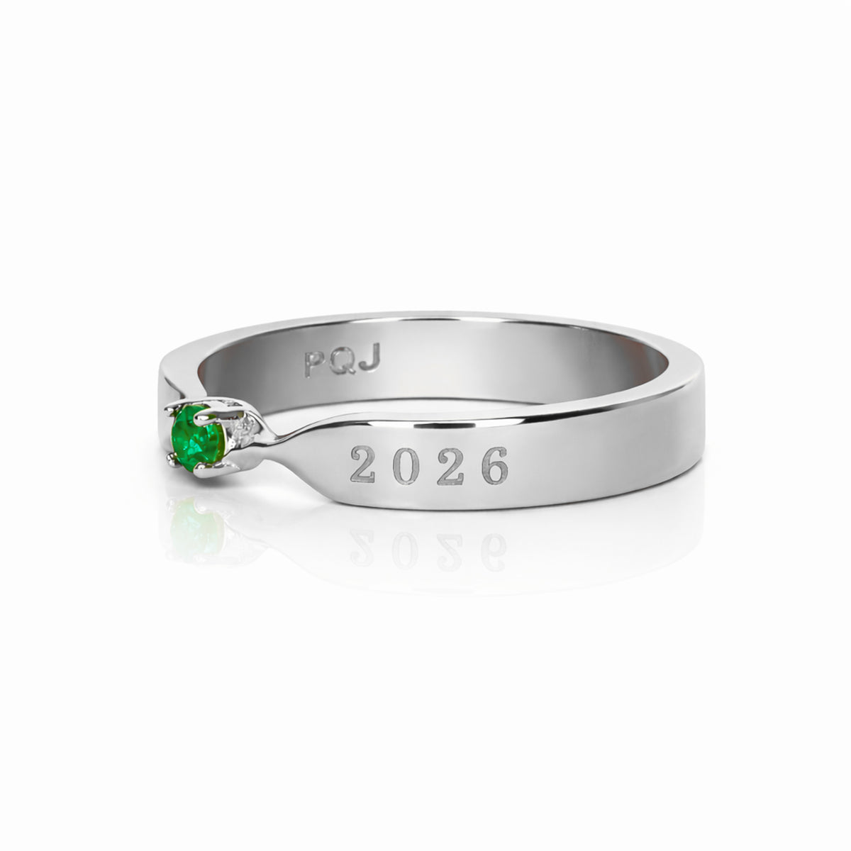14K WHITE GOLD IMPERIAL GRAD RING -PERSONALIZED | Patty Q's Jewelry Inc