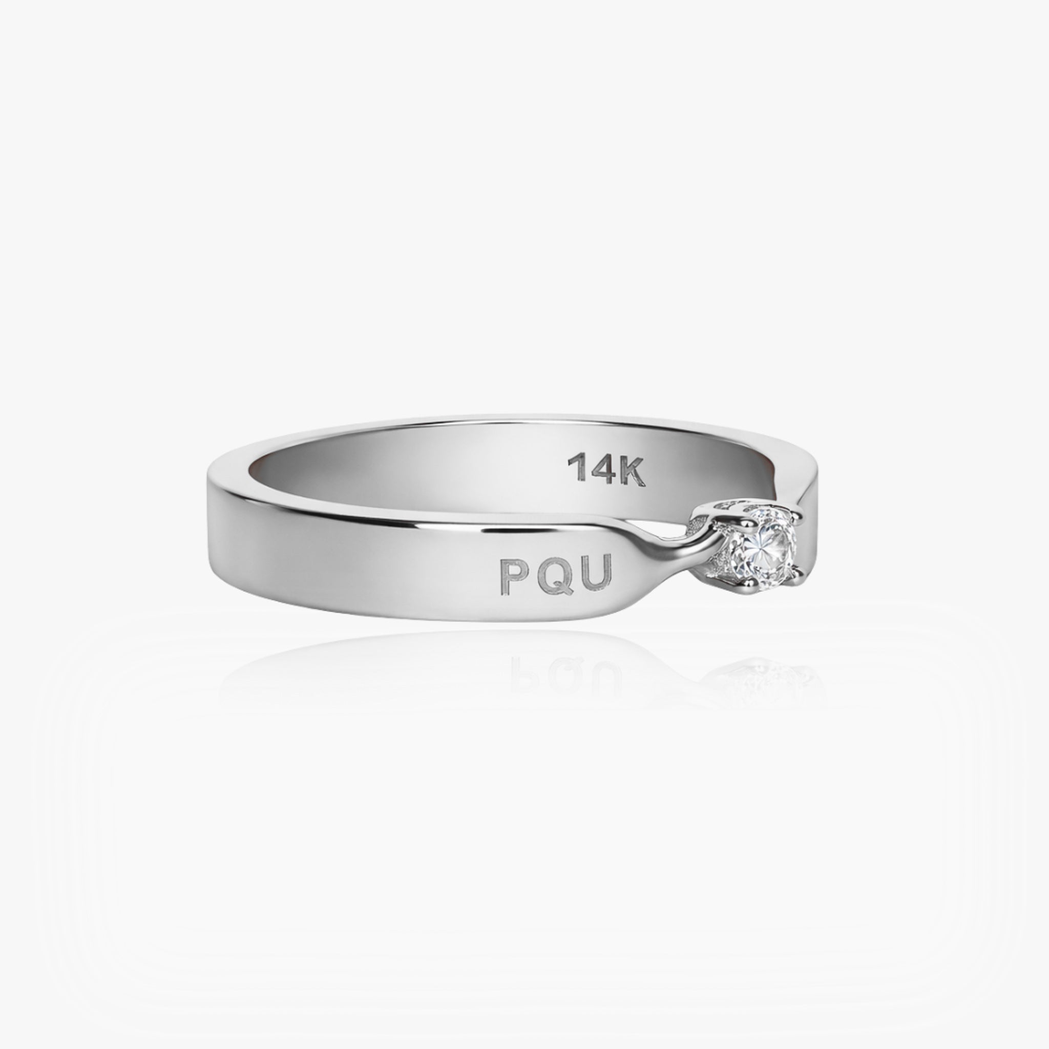 14K WHITE GOLD IMPERIAL GRAD RING -PERSONALIZED