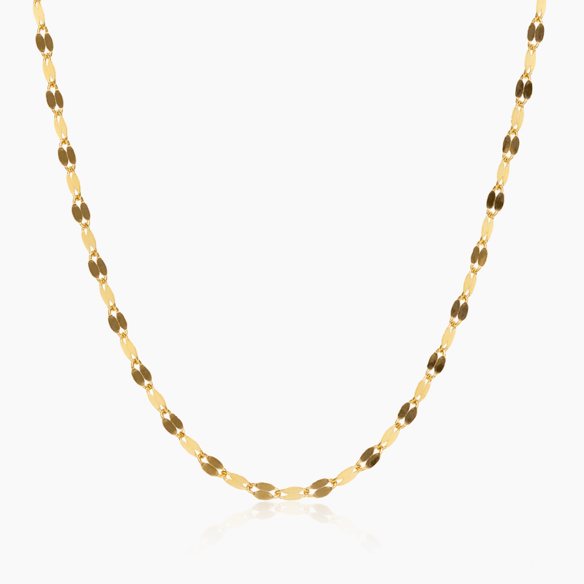 14K YELLOW GOLD GLITTER CHAIN -3MM