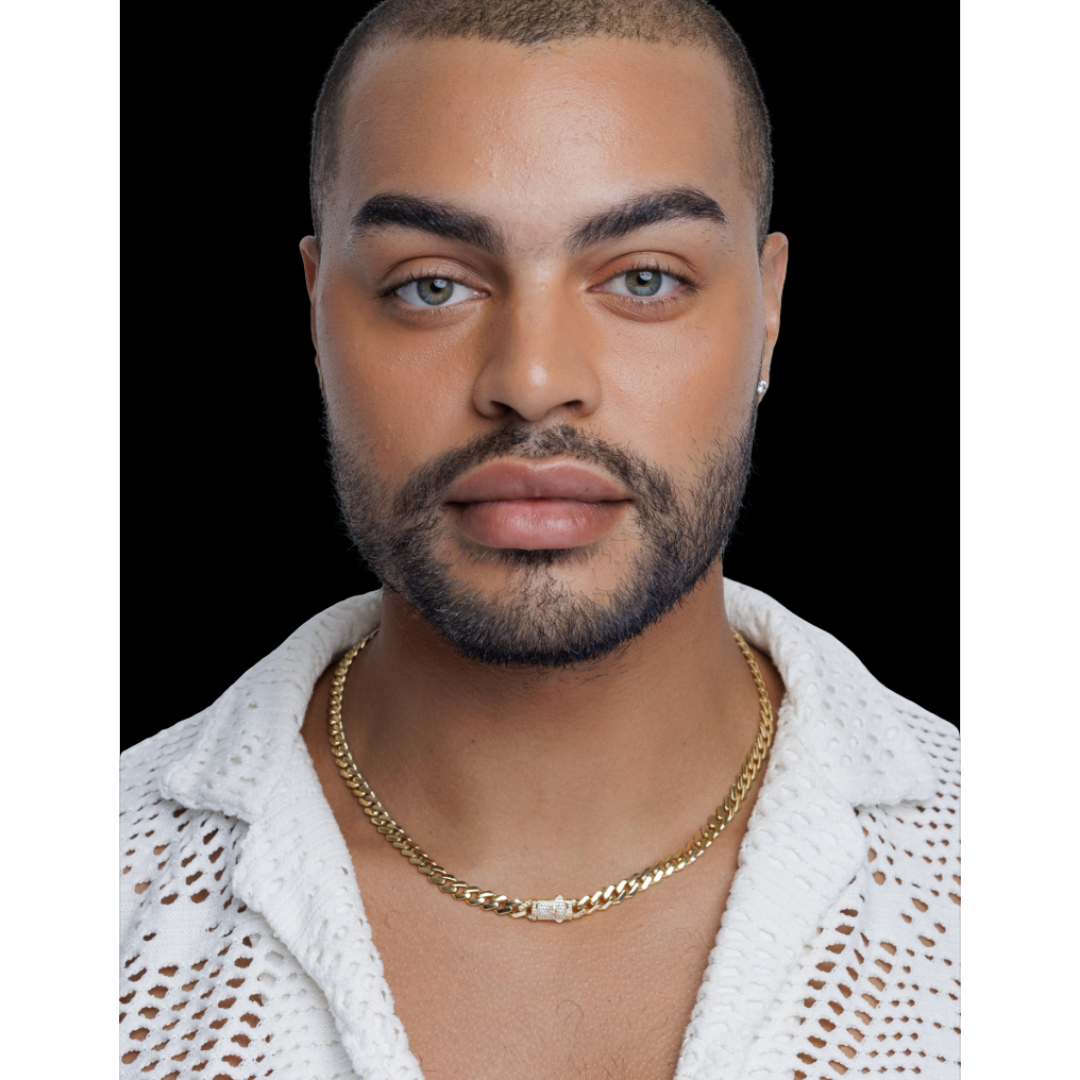 14K YELLOW GOLD MONACO CHAIN WITH ICE LOCK -7.5MM | Patty Q's Jewelry Inc