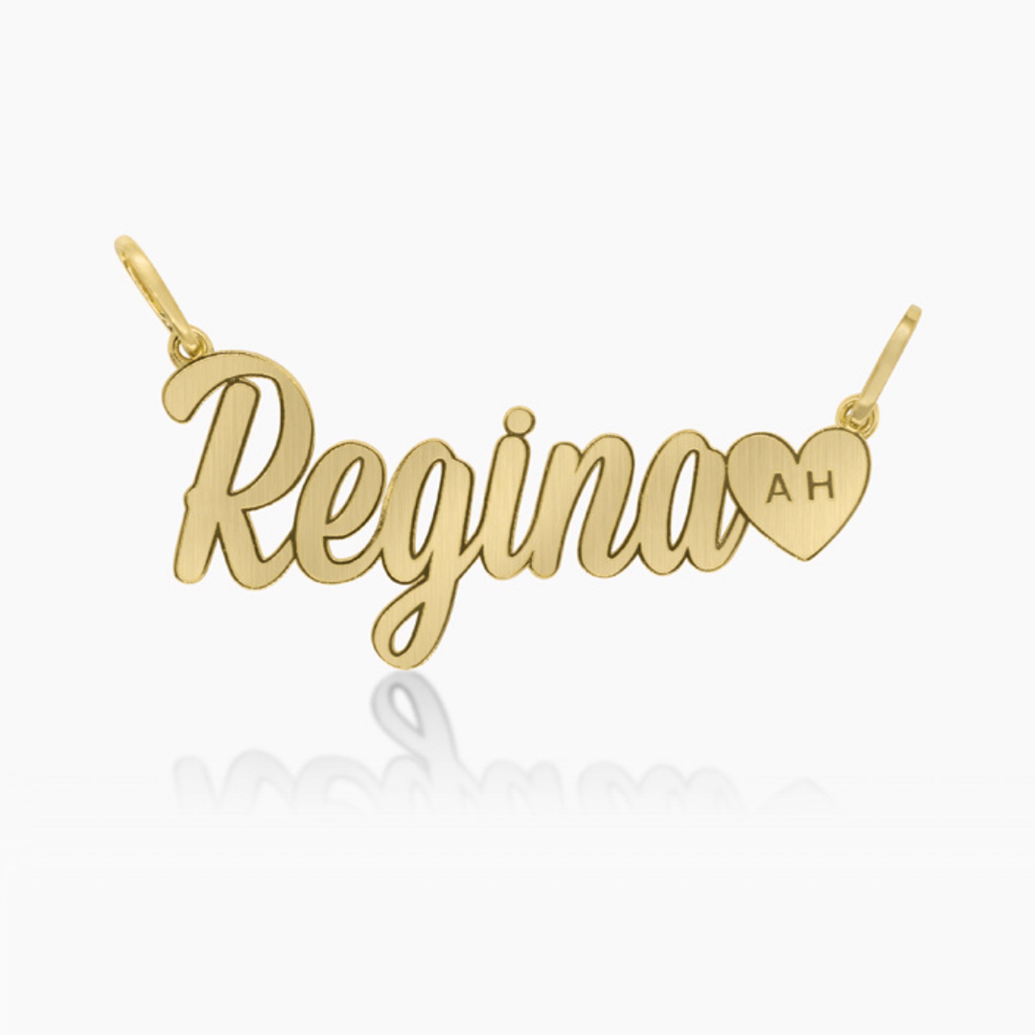 YELLOW GOLD WITH LOVE NAME PENDANT