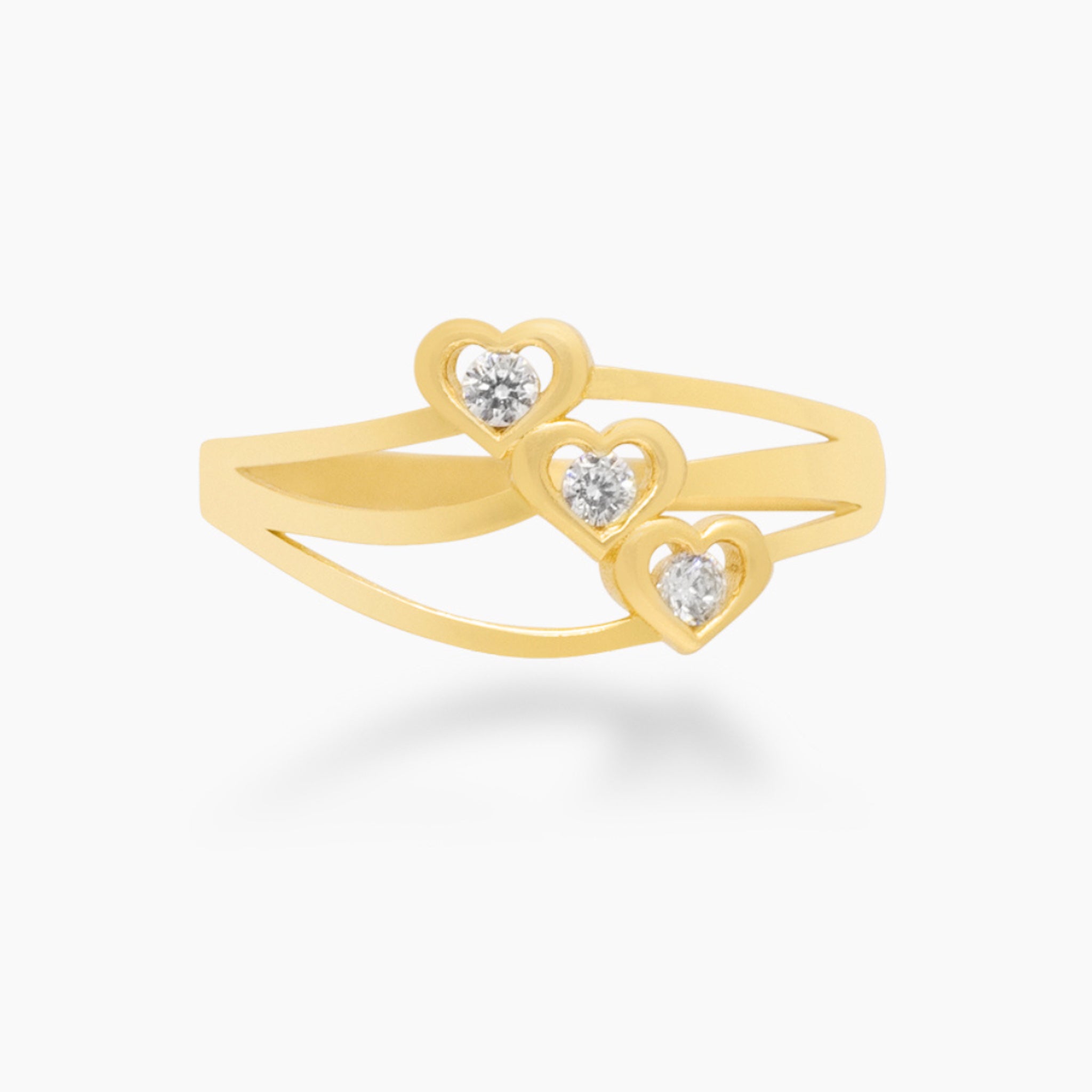 14K YELLOW GOLD ODESSEY HEART RING