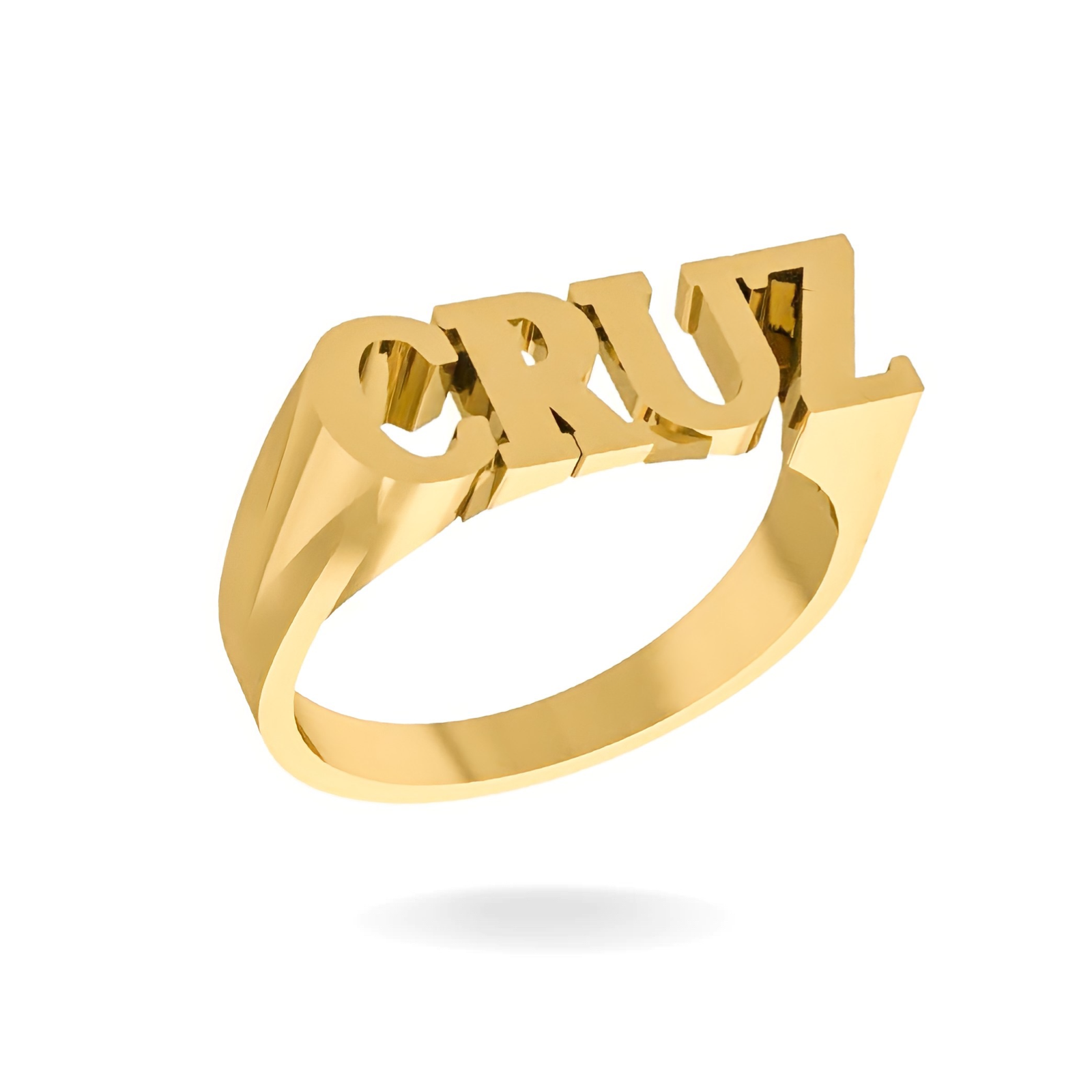 Amazon.com: Personalized Name Ring Custom Letter Initial Ring with Heart  Unisex Custom Sterling Silver Ring Gold-Plated Nameplate Ring Birthday  Gifts for Women Men Girls: Clothing, Shoes & Jewelry
