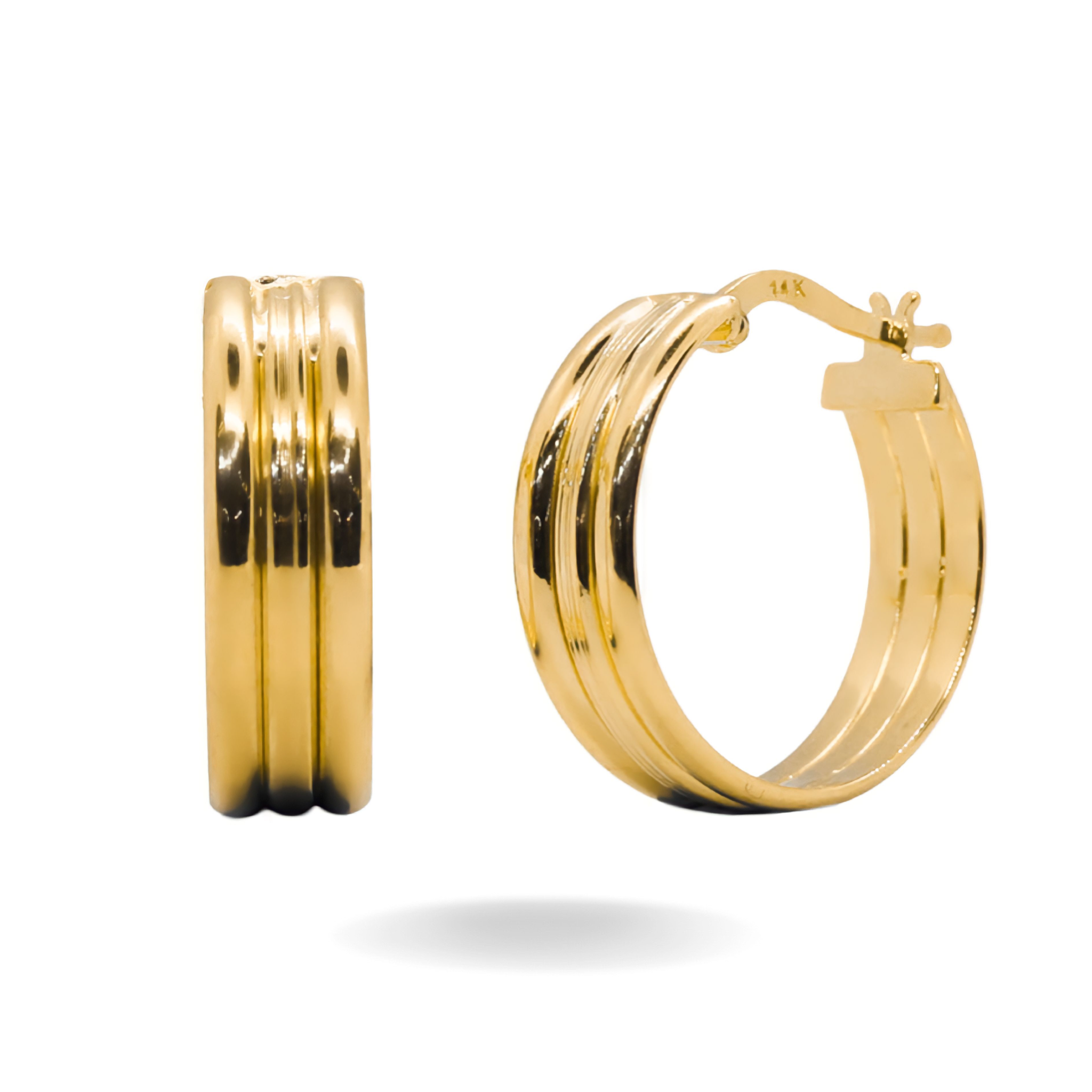 Yellow 2025 band earrings