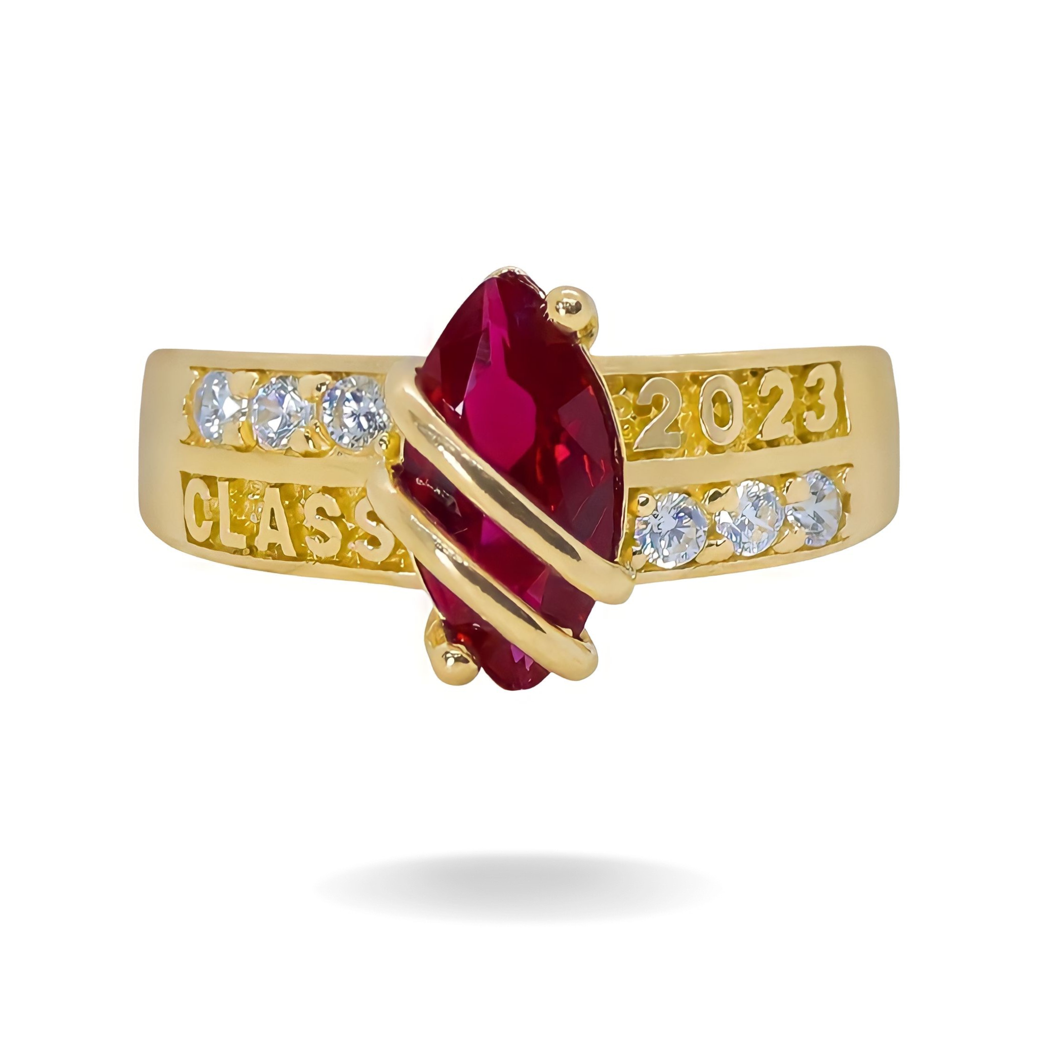 14K YELLOW GOLD 2023 GRADUATION MARQUISE LADY'S RING