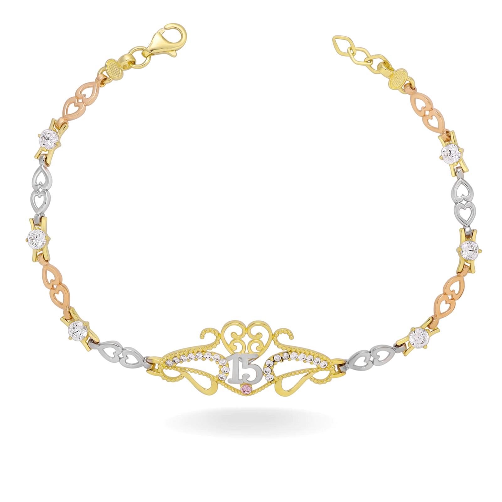 Quinceanera 2025 bracelet gold