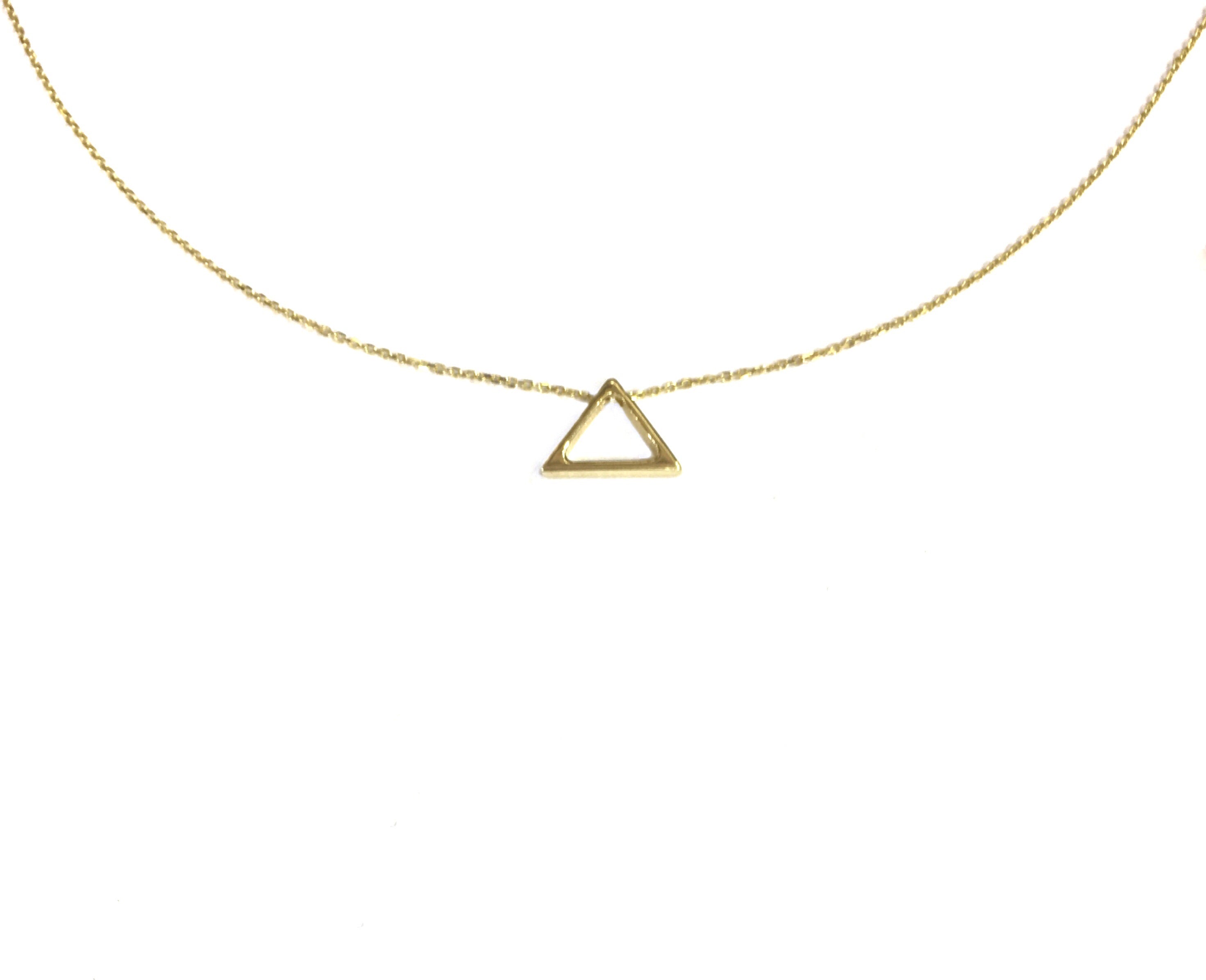 TRI NECKLACE-YELLOW GOLD