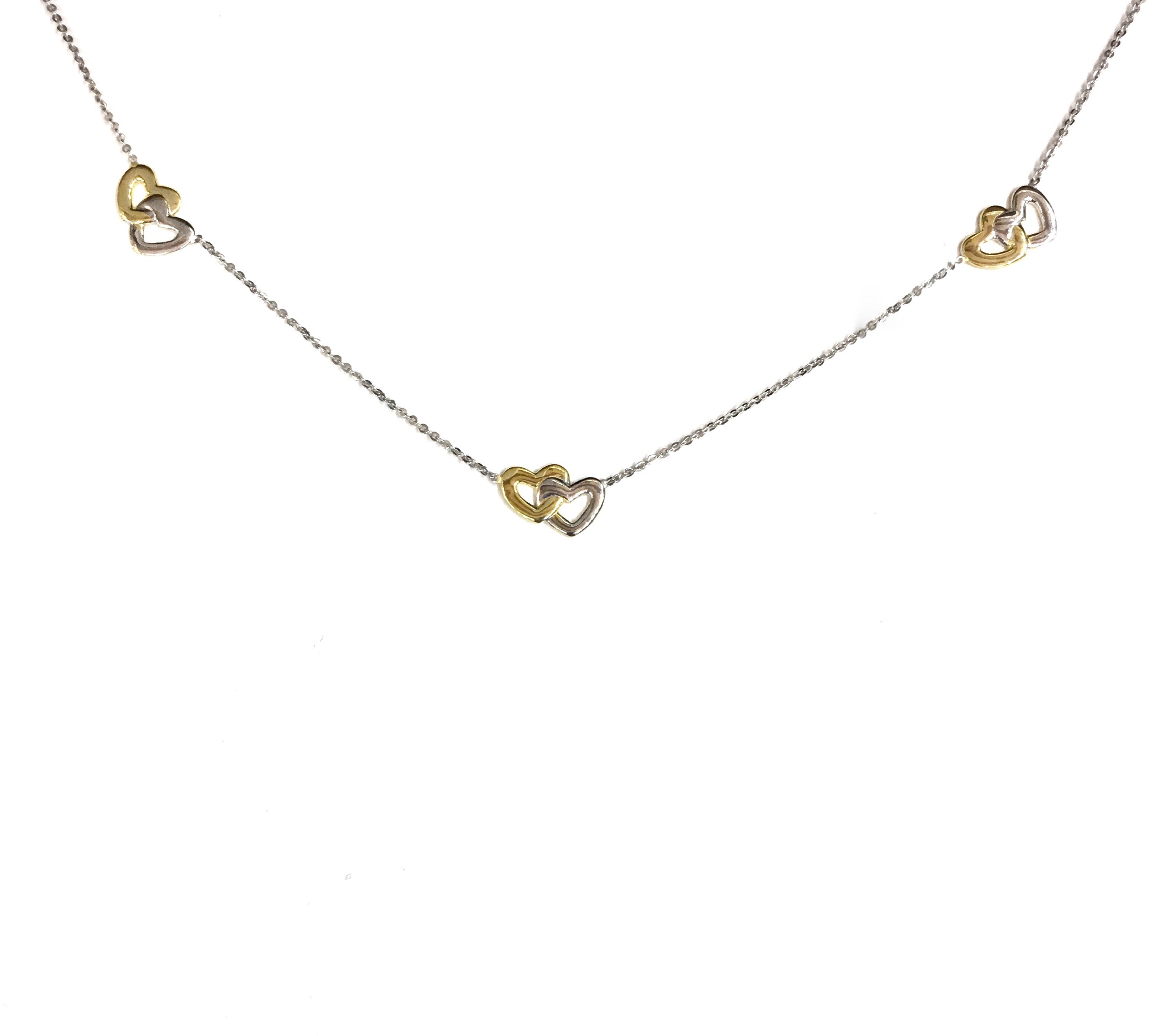 14K DEAR LOVER NECKLACE -TWO TONED