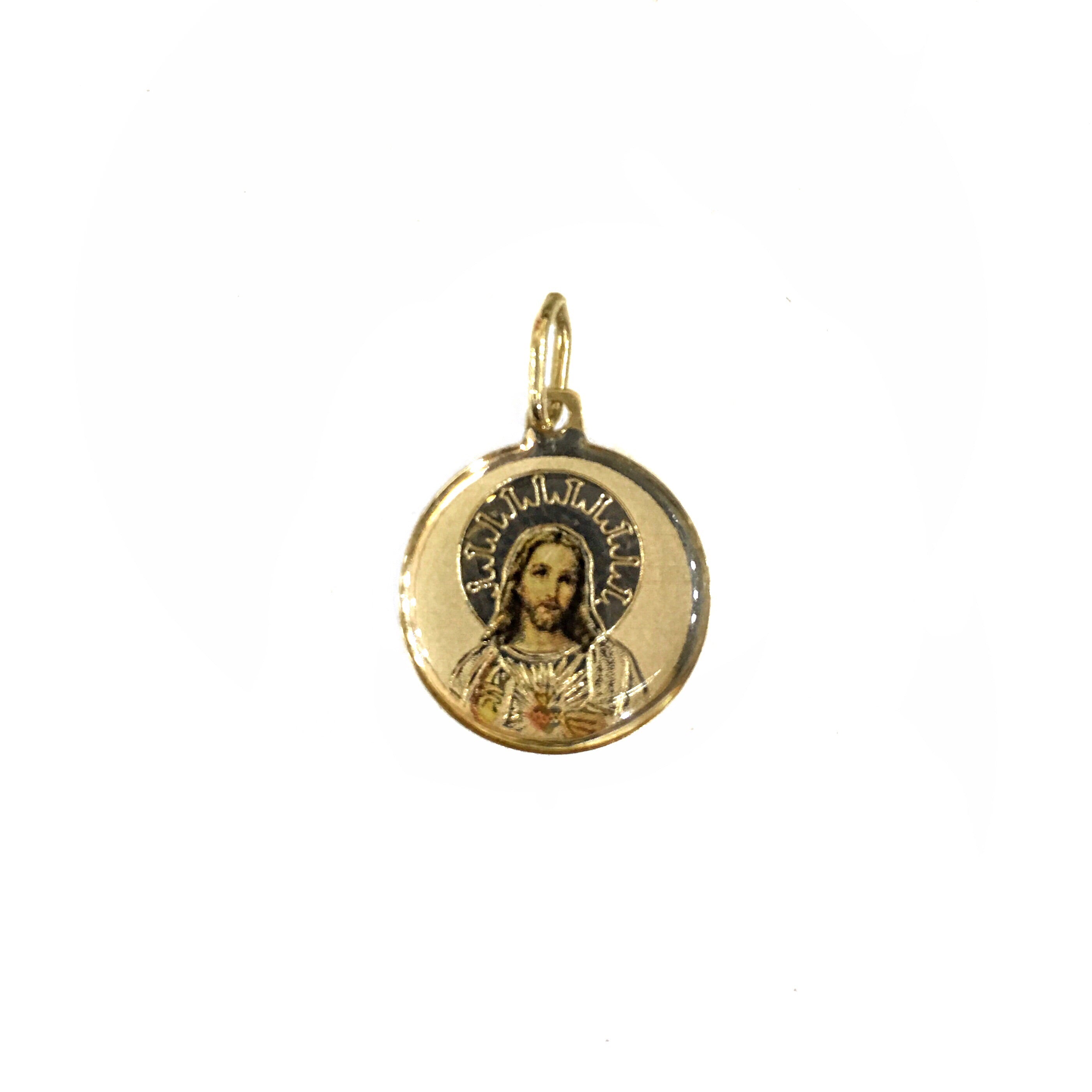 14k YELLOW GOLD  OUR FATHER PENDANT