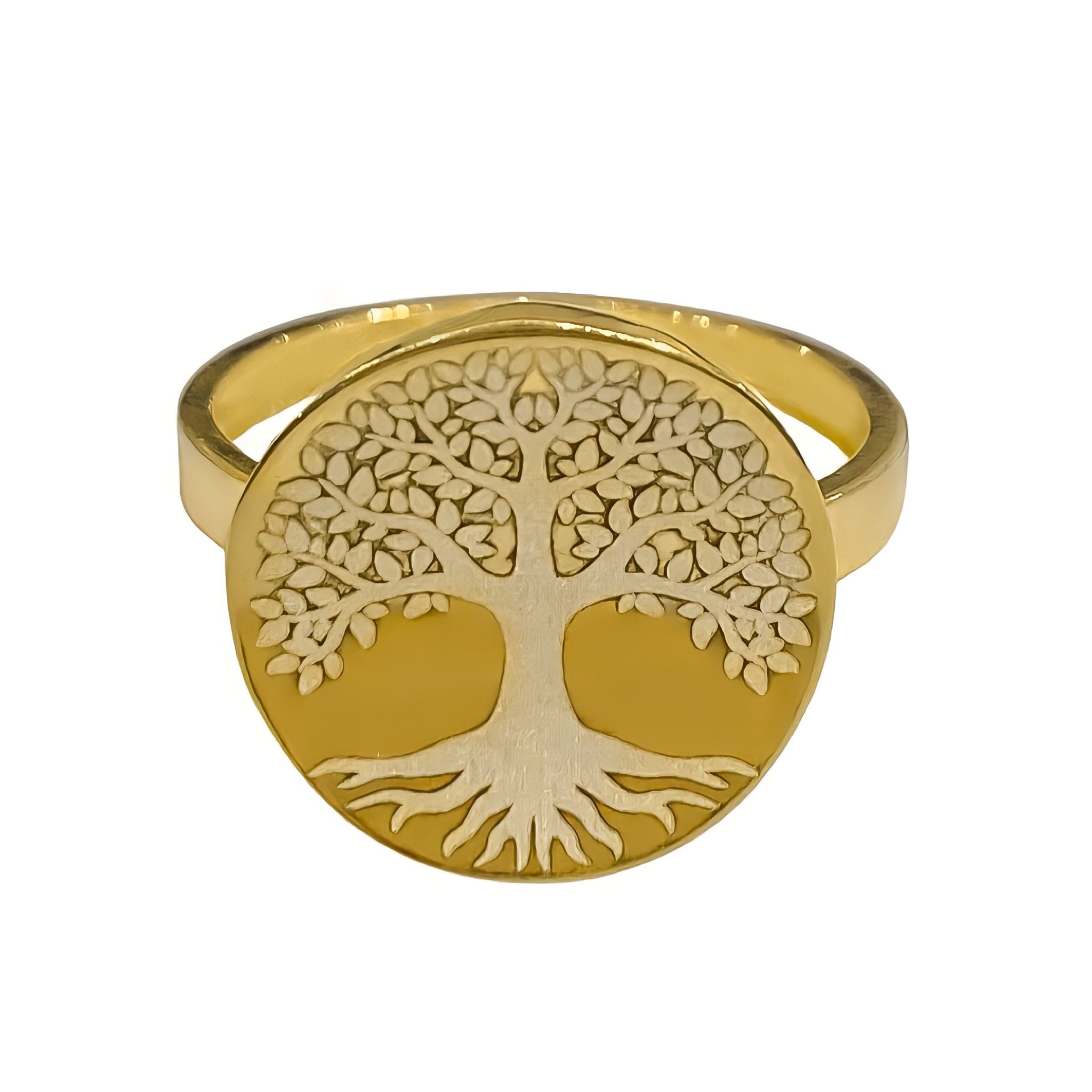 14K YELLOW GOLD TREE OF LIFE RING