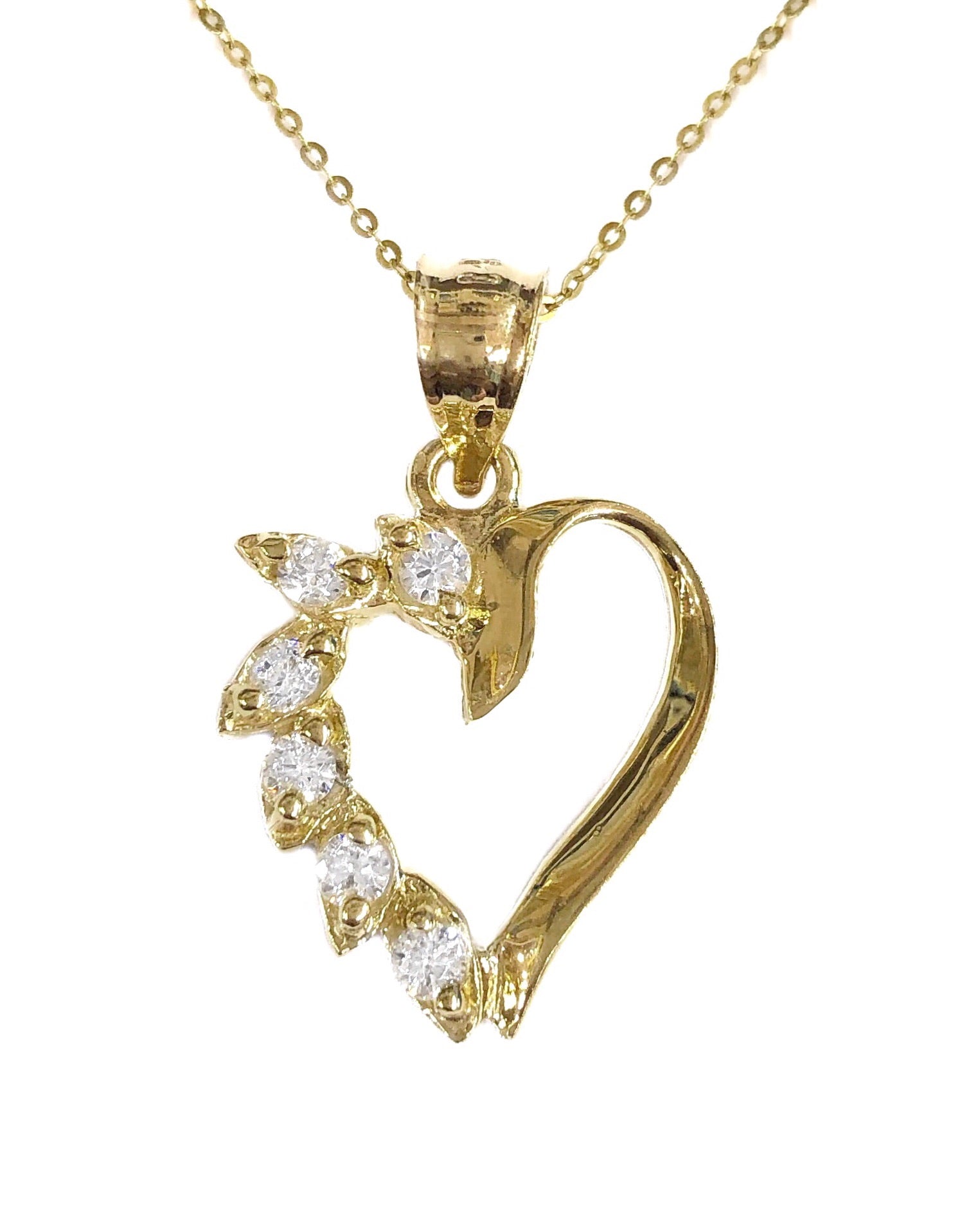 14K YELLOW GOLD AMOR MIO NECKLACE