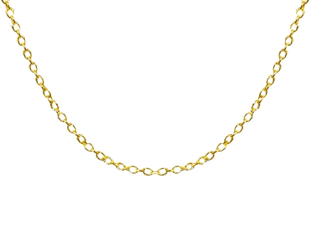 14K YELLOW GOLD ROLO CHAIN -1.5MM