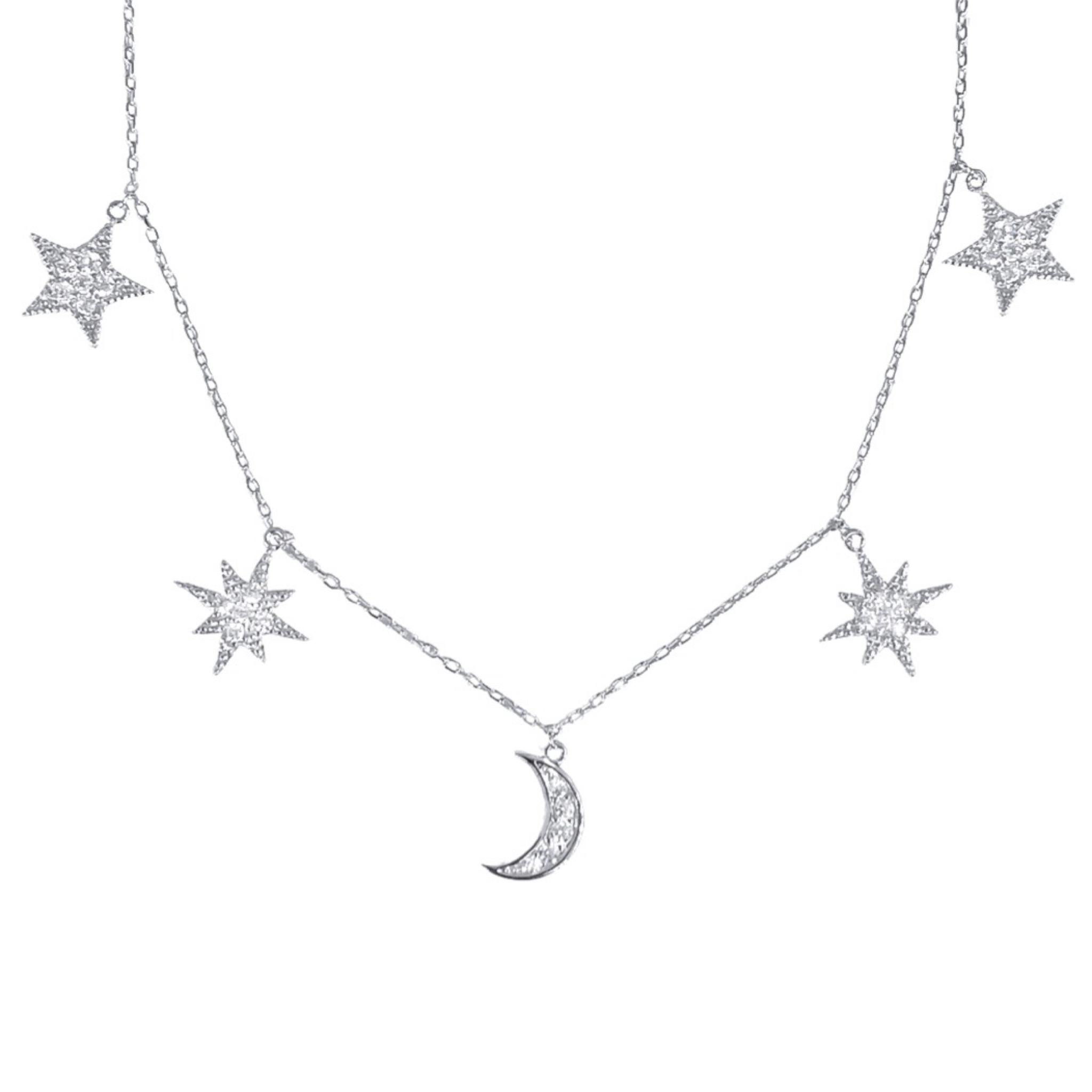 925 SILVER PAVE STARRY SKIES NECKLACE