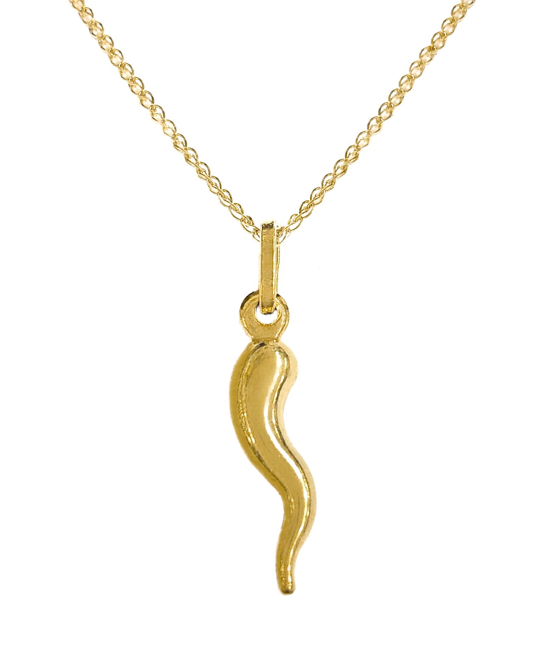 14K YELLOW GOLD SQUIGGLE ABSTRACT NECKLACE