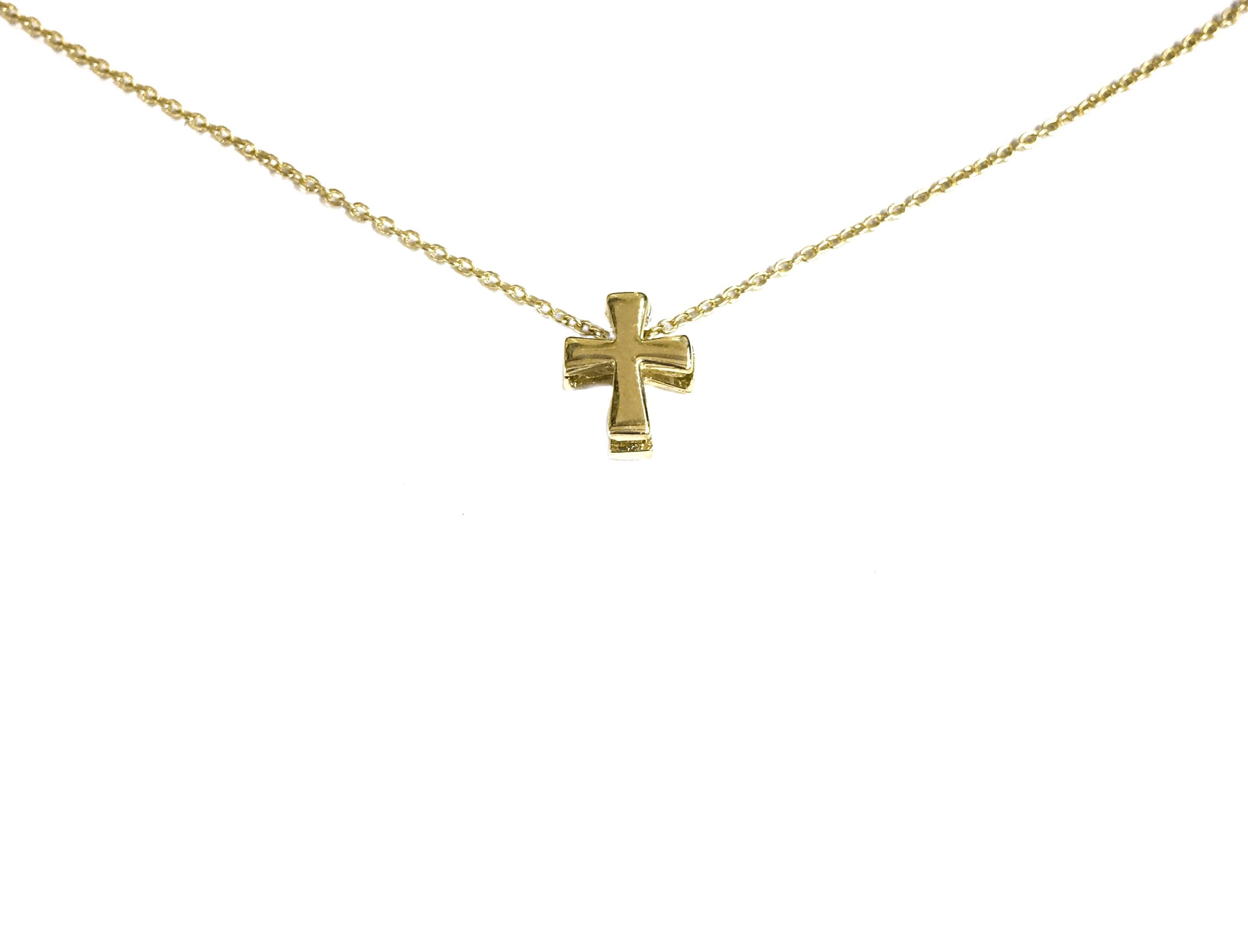 3D MINI FLOATING CROSS NECKLACE