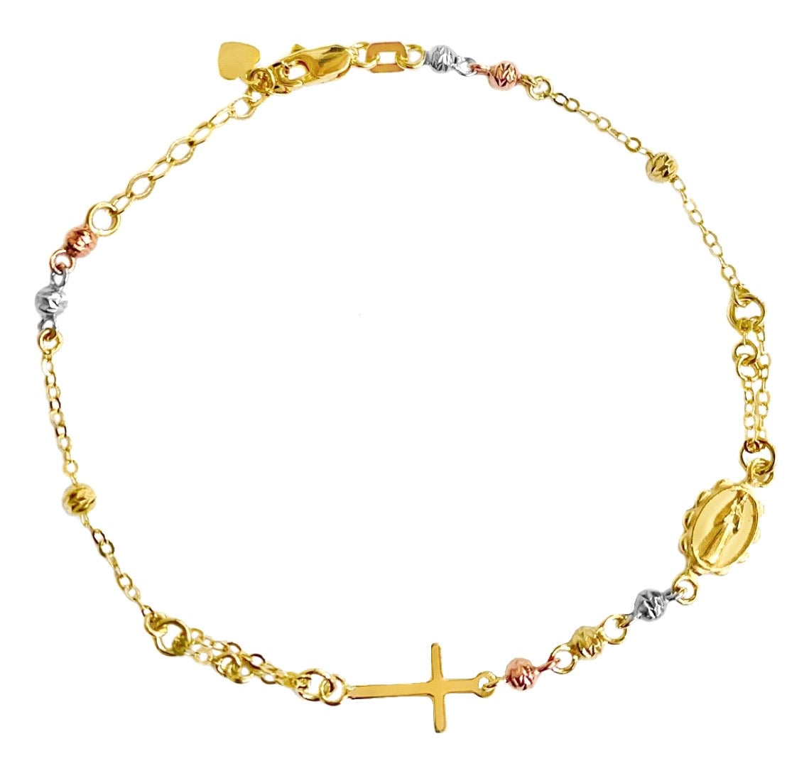 RK Trends - 18k Real Gold Rosary bracelet! | Facebook
