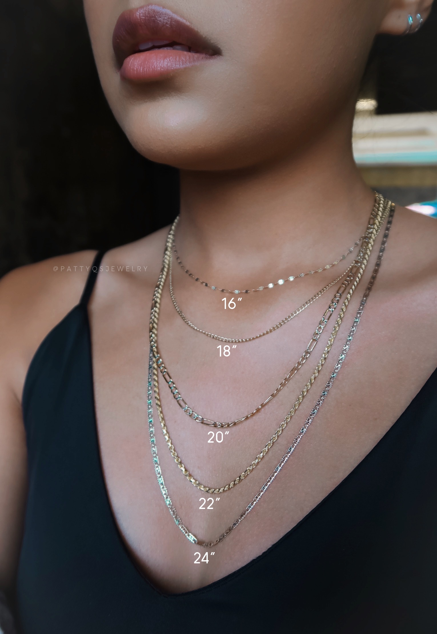 Long Necklace with Oval Links - Bronzallure