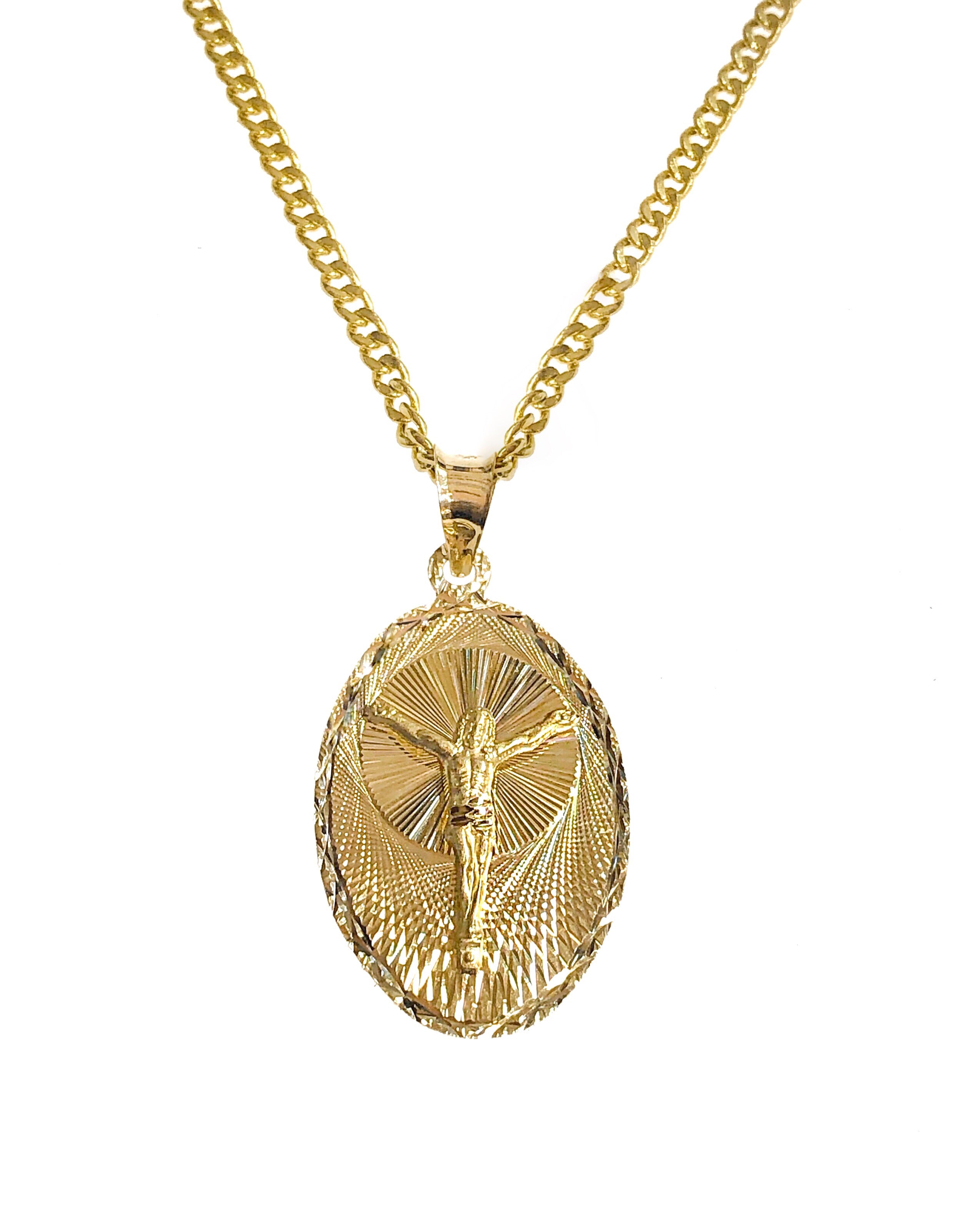 12871 - Silver (925) gold-plated pendant Jesus Christ / Scapular Mary - -  Silver Jewelry - Religious pendants without stones - Jewelry Wholesale  On-line Sentiell