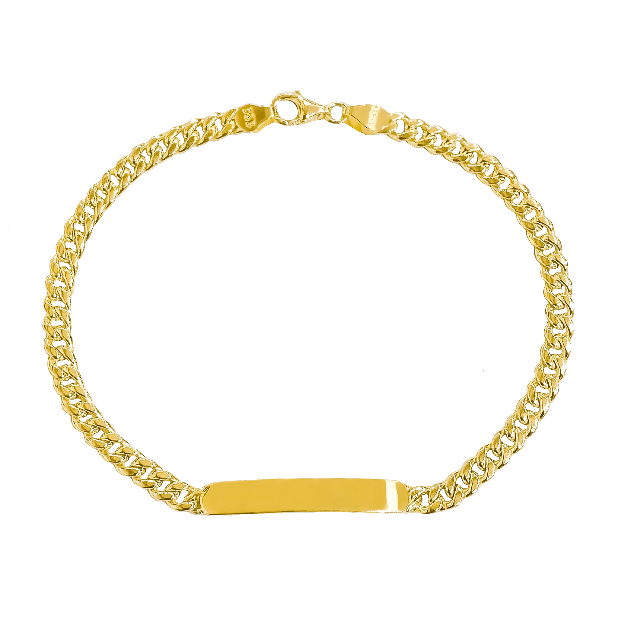 9ct gold 2025 identity bracelet