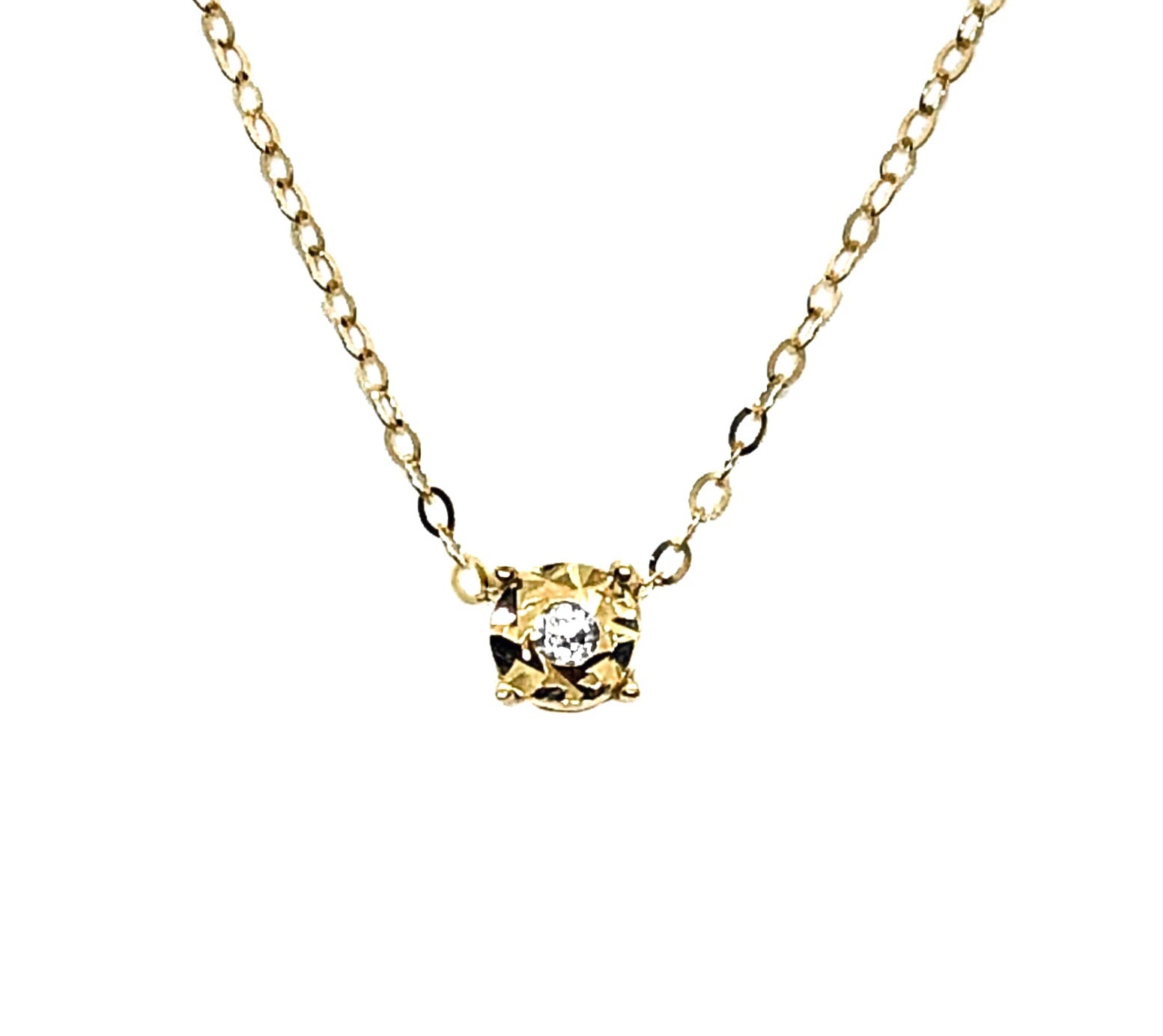 14K YELLOW GOLD TWINKLE NECKLACE