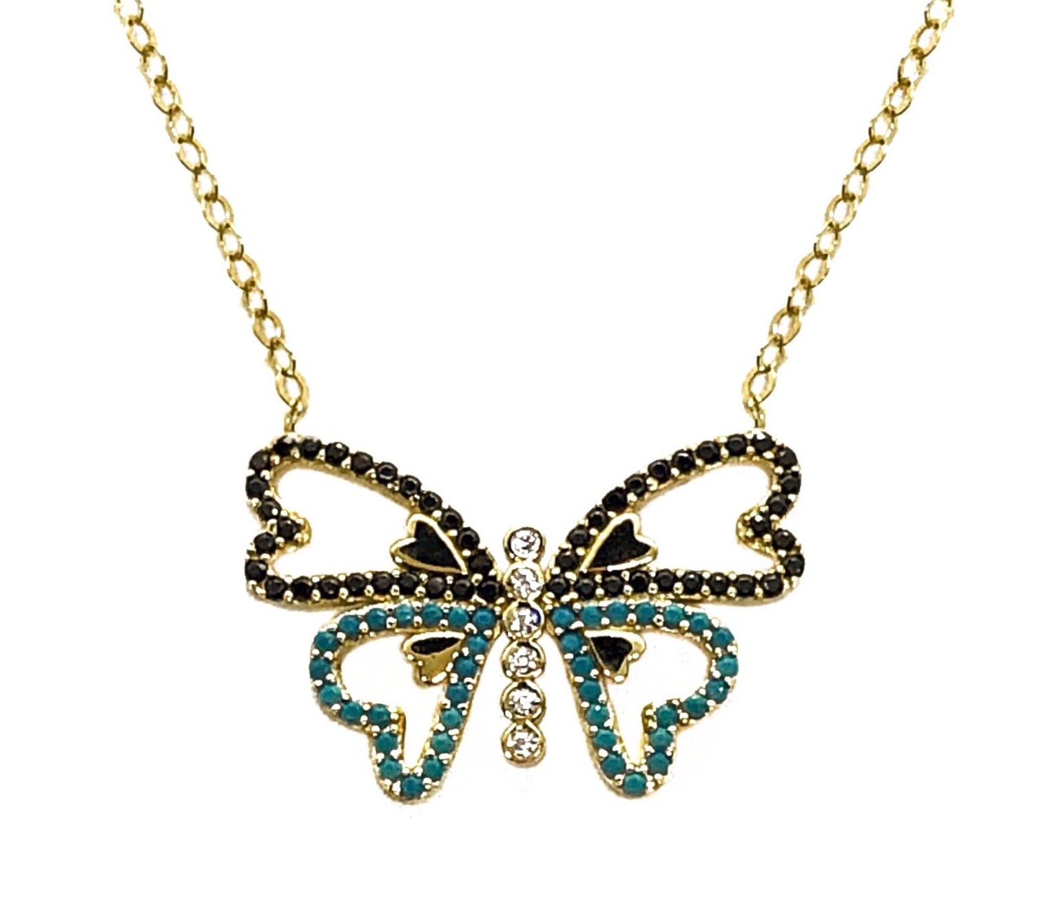 FLOATING FAB BUTTERFLY NECKLACE